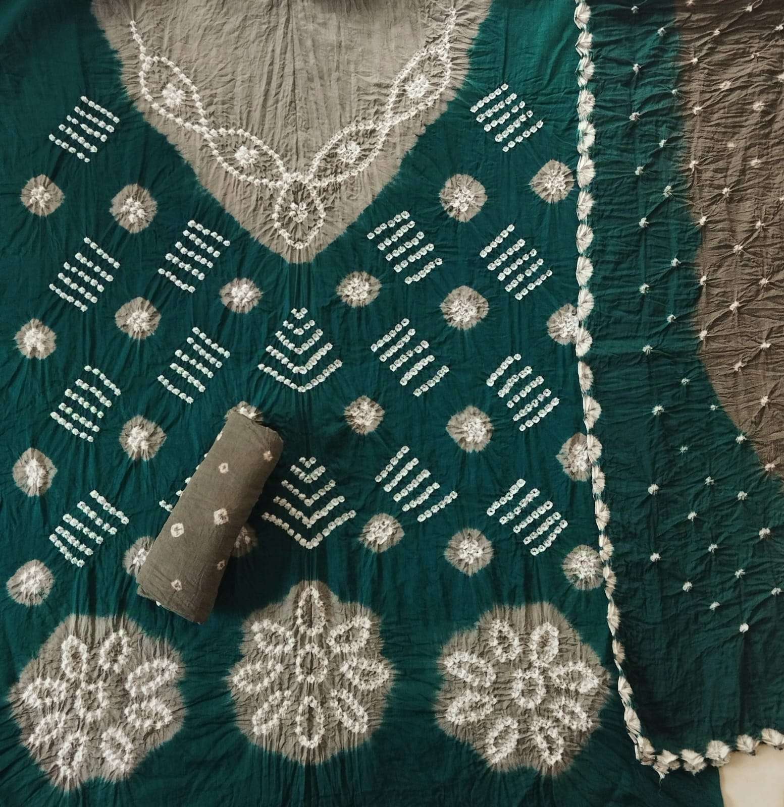 MF BANDHANI SUIT VOL 2 SATIN COTTON PRINTED SUIT