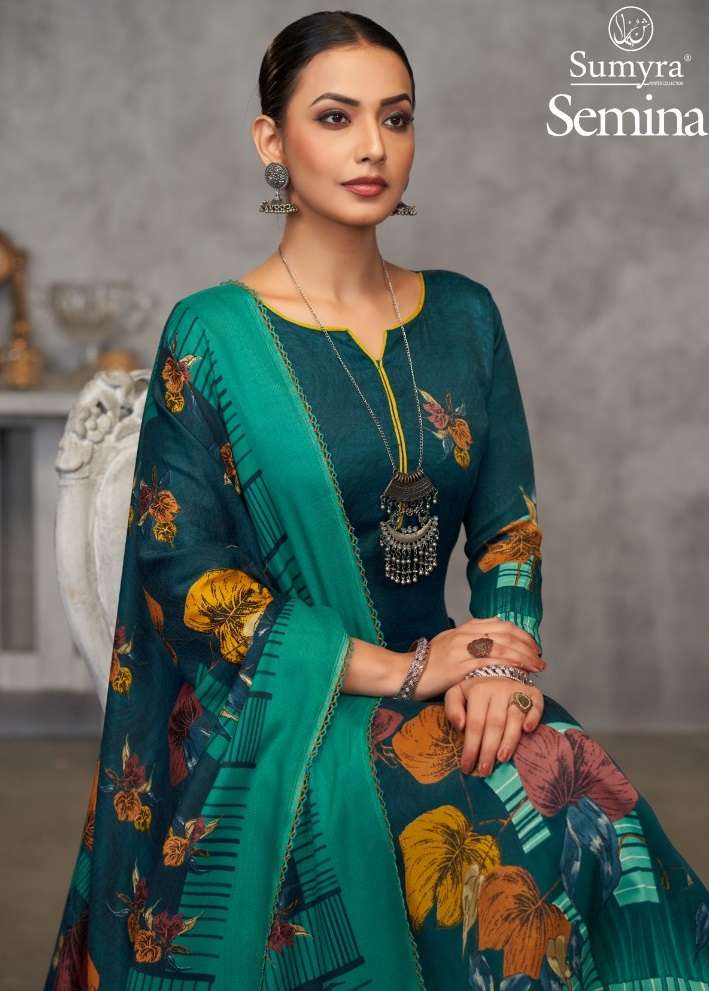 RADHIKA FASHION SUMYRA SEMINA PASHMINA FANCY WORK SUIT