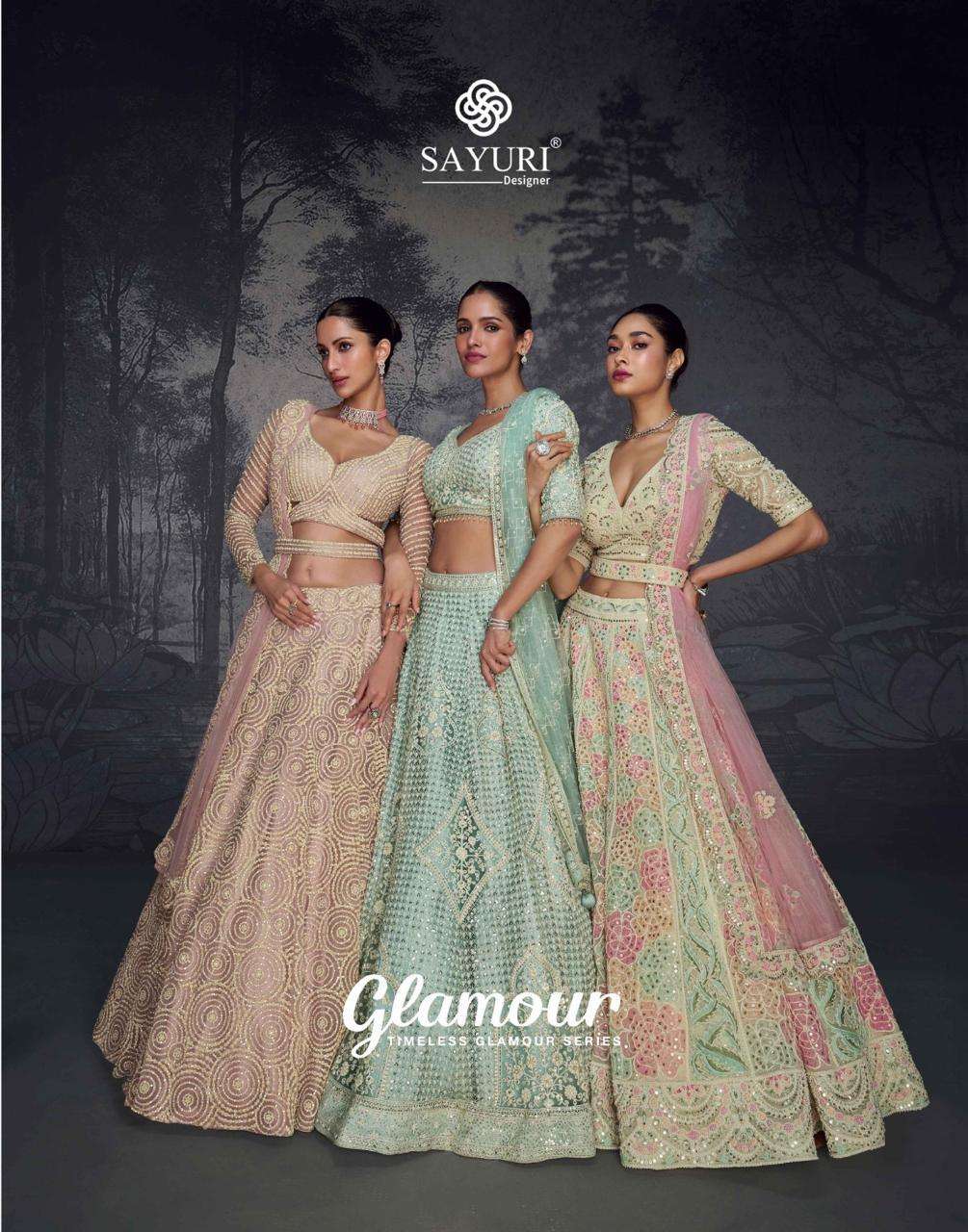 SAYURI DESIGNER GLAMOUR HEAVY DESIGNER WEDDING WEAR LEHENGA CHOLI