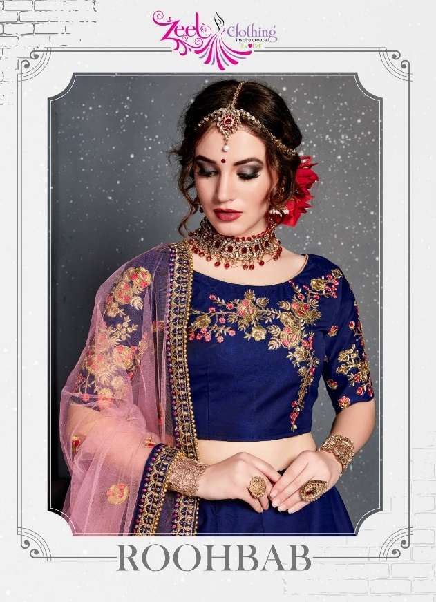 ZEEL CLOTHING ROOHBAB VELVET HEAVY DESIGNER LEHENGA CHOLI