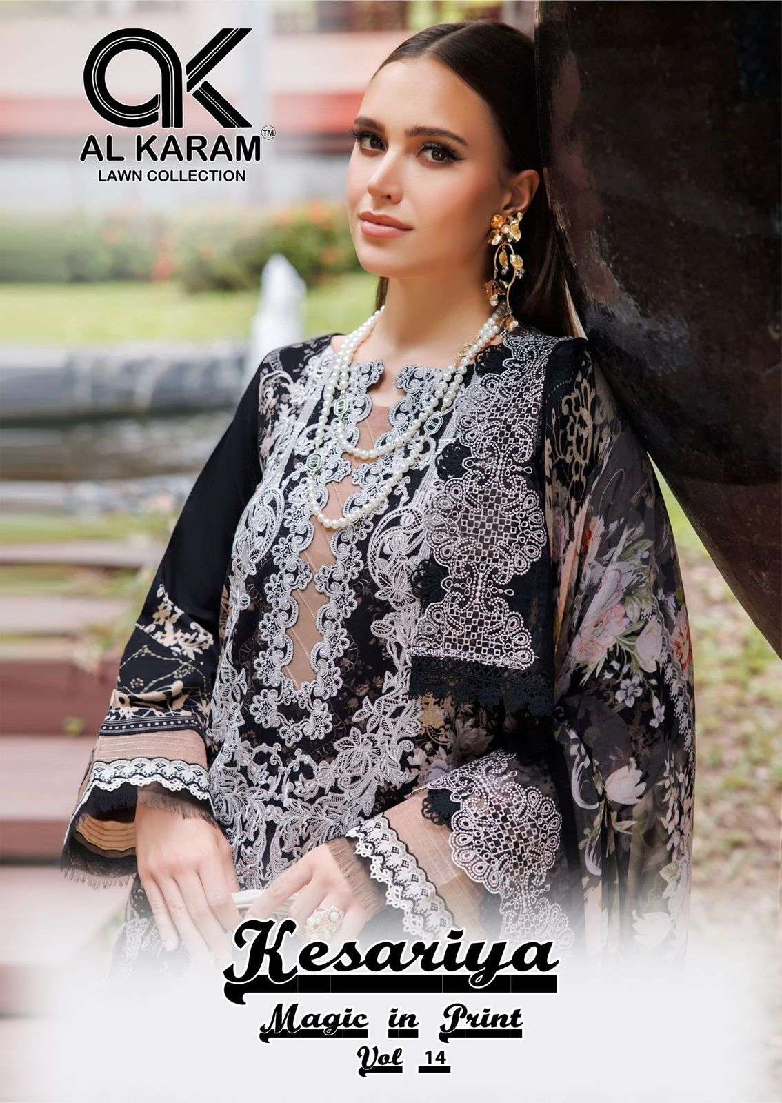 AL KARAM KESARIYA MAGIC IN PRINT VOL 14 COTTON DIGITAL PRINTS SALWAR SUIT