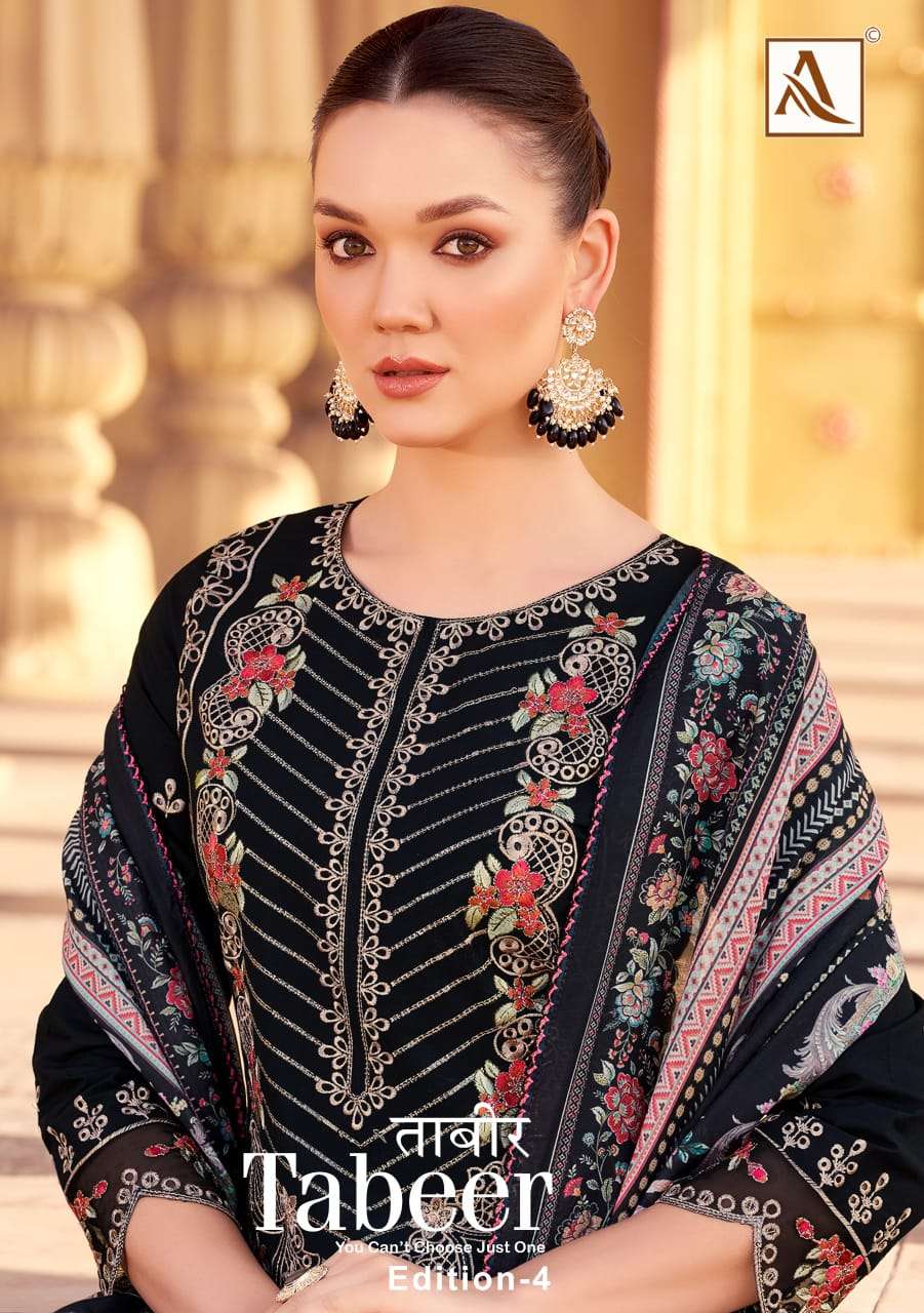 ALOK SUITS TABEER VOL 4 VISCOSE FANCY EMBROIDERY WORK SUIT