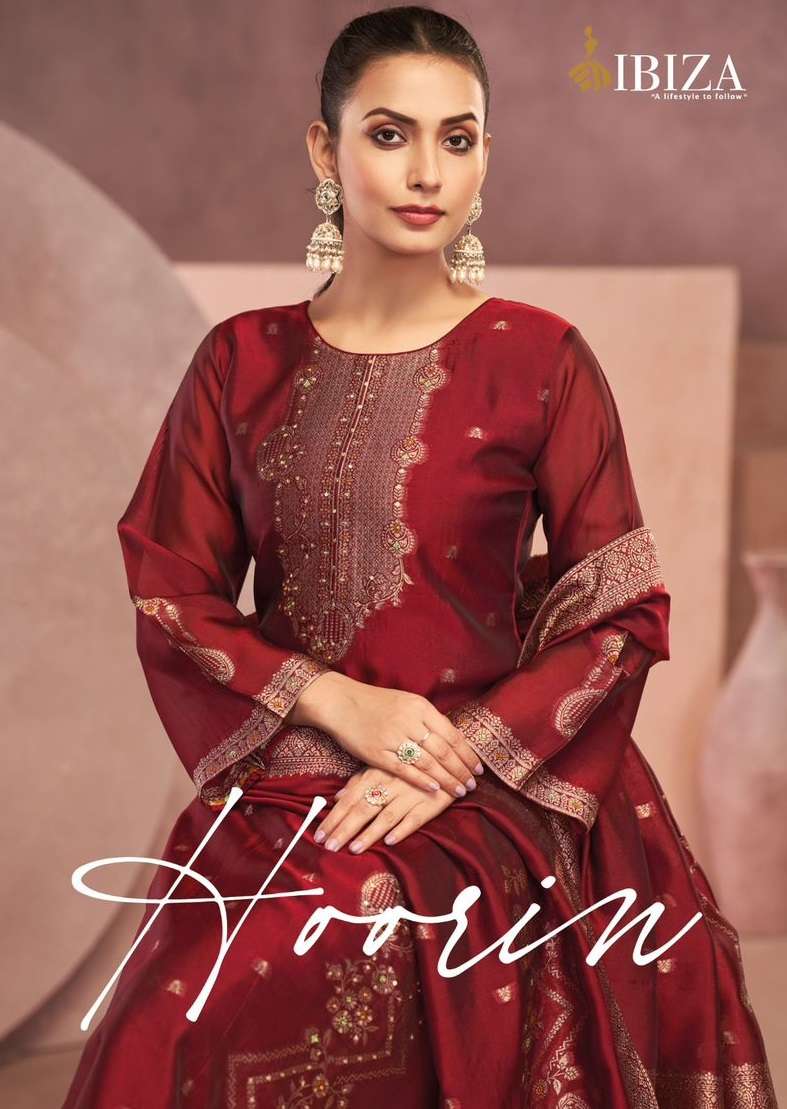 IBIZA HOORIN BANGLORY SILK JACQUARD DESIGNER SUIT