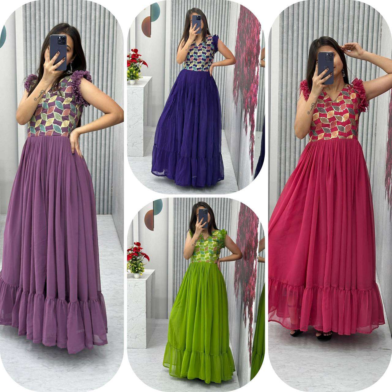 PC 468 PREETY LOOKS FANCY LADIES GOWN