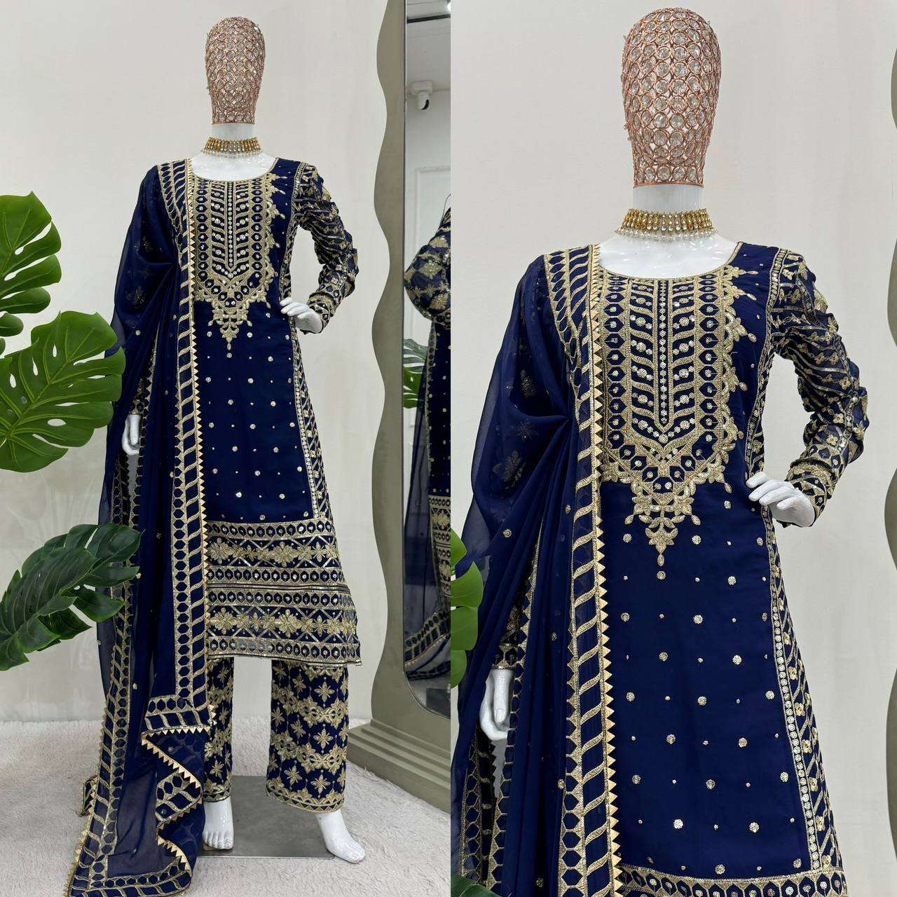 RTC 5785 GEORGETTE HEAVY DESIGNER WEDDING WEAR SUIT