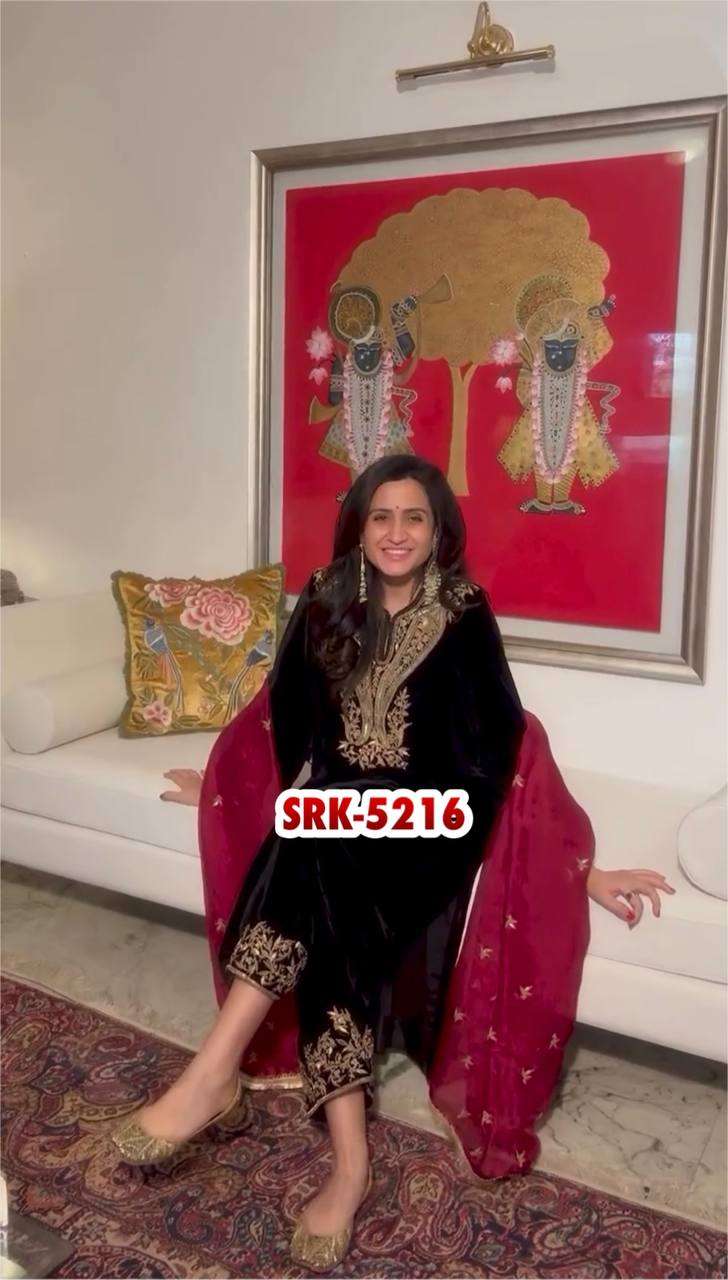 SRK 5216 VELVET SEQUENCE DESIGNER PAKISTANI SUIT