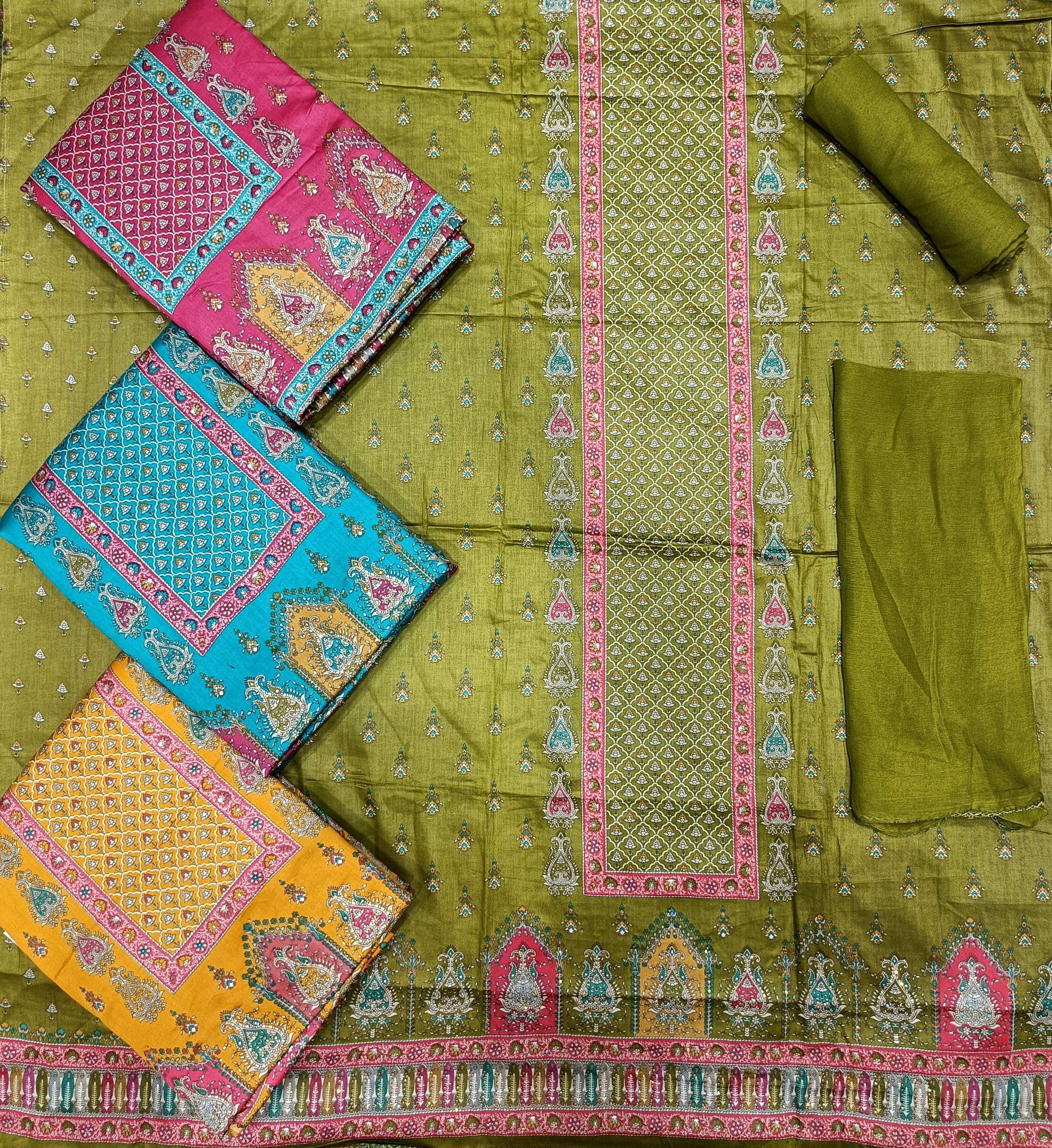 ALOK SUITS KULNIDHI SILSILA JAM COTTON PRINT WITH FANCY WORK SUIT