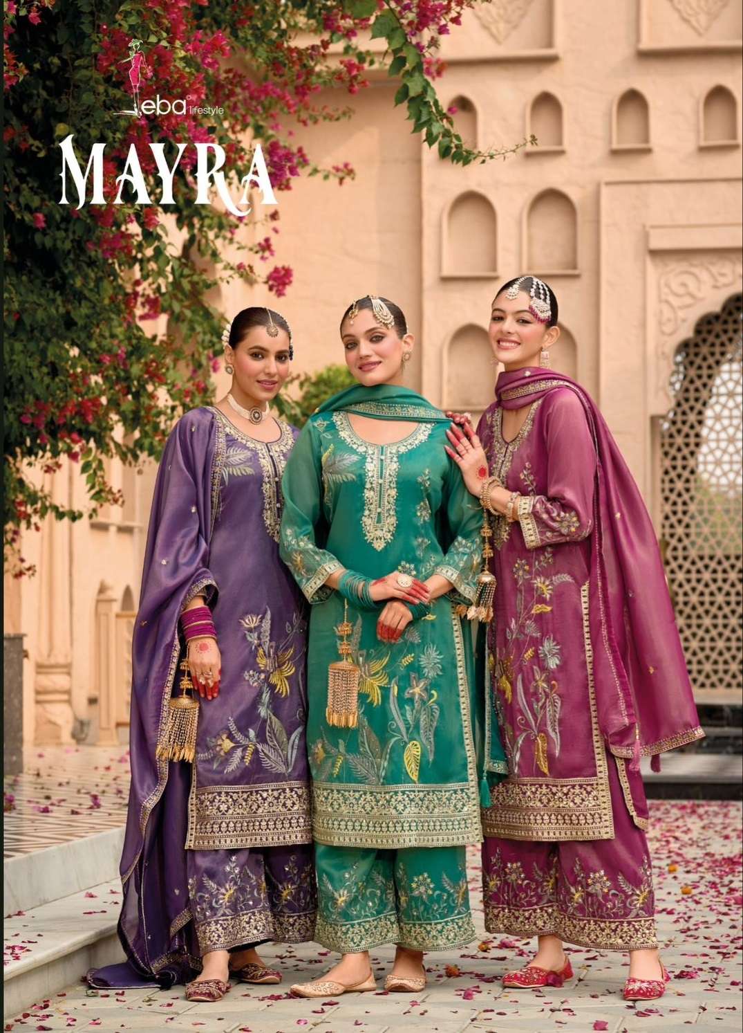EBA LIFESTYLE MAYRA HEAVY EMBROIDERY DESIGNER PARTY WEAR SUIT
