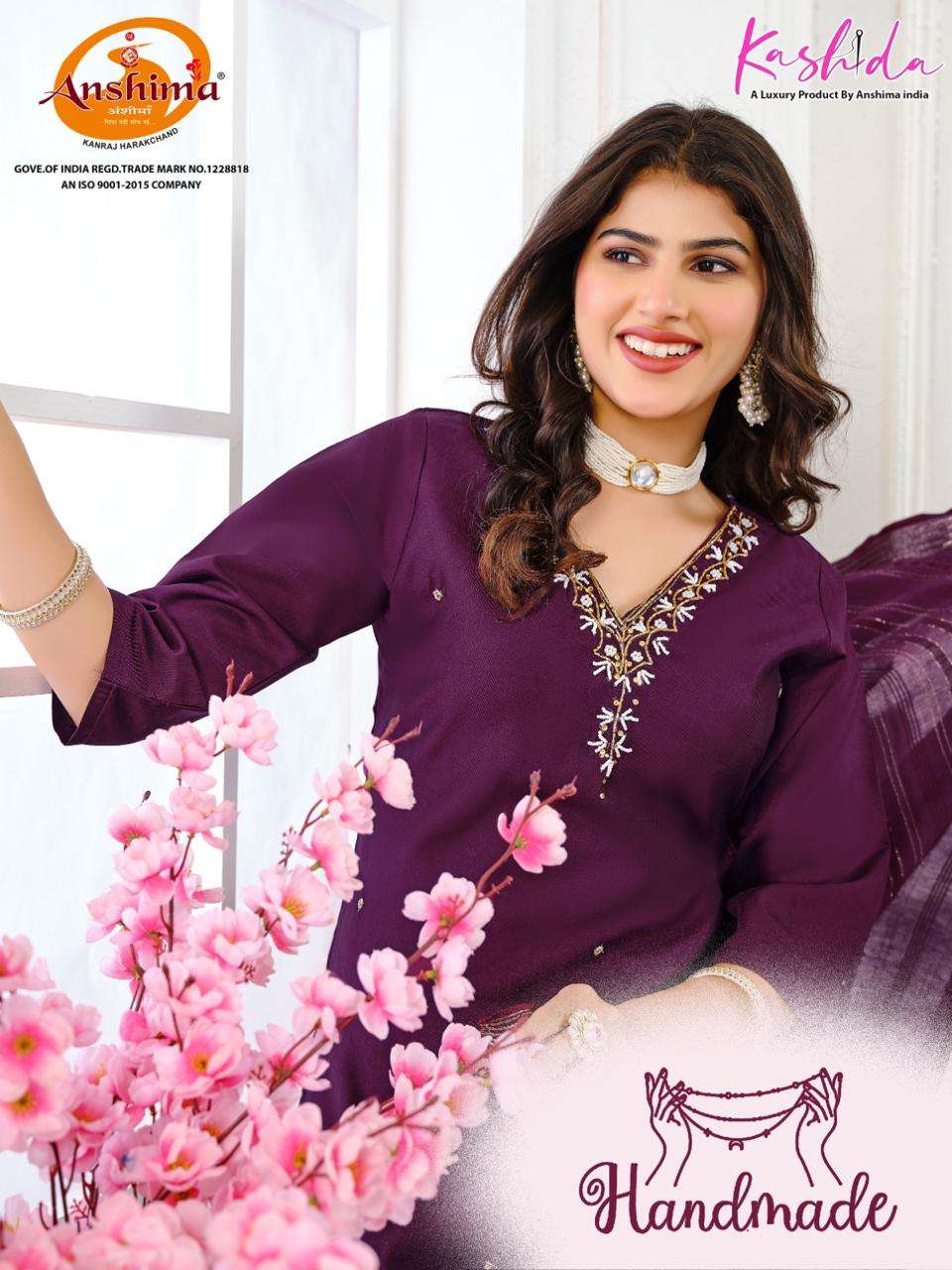 KASHIDA HANDMADE VOL 1 FANCY SOBER WORKS LADIES KURTI COMBO SET 