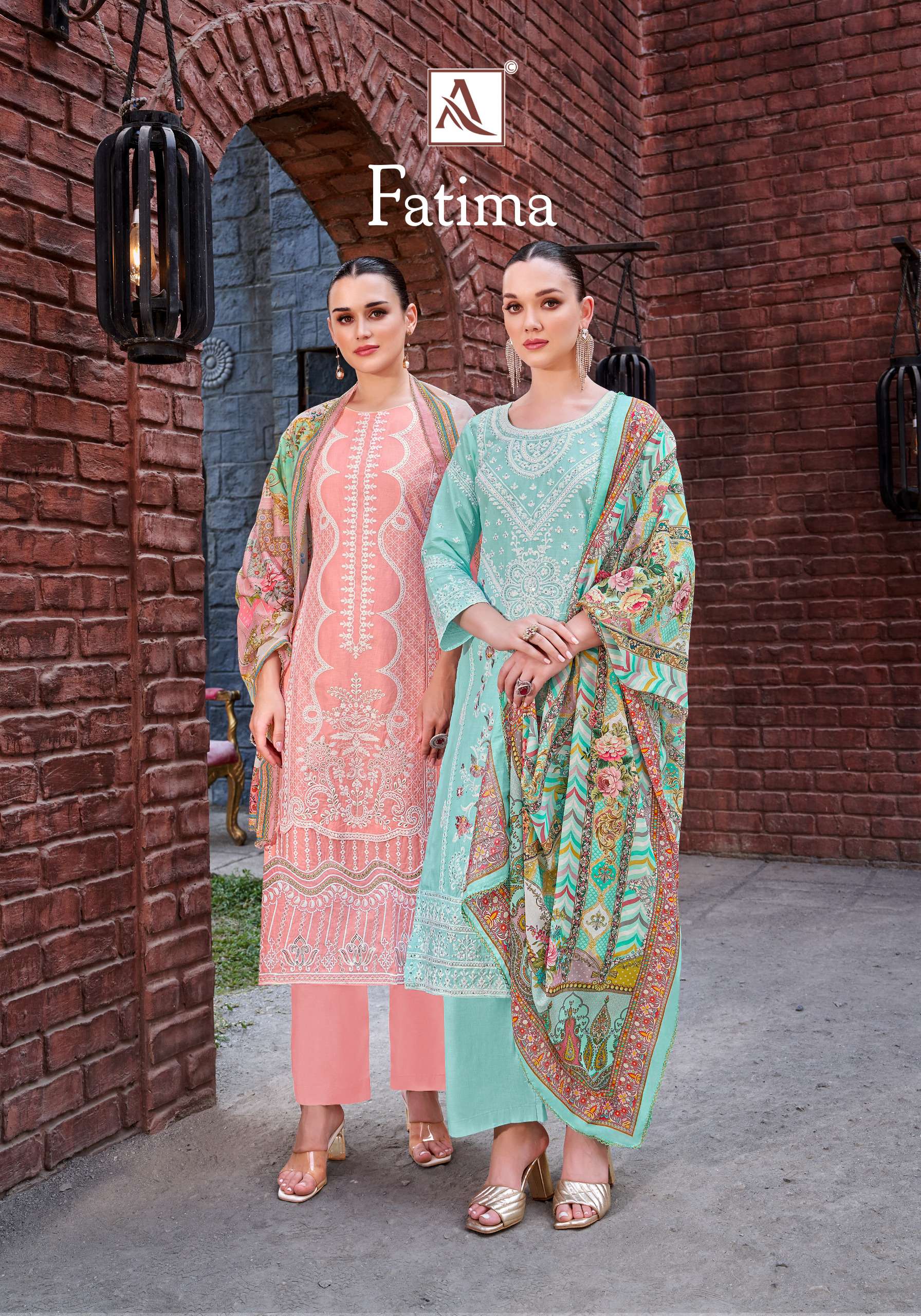 ALOK SUITS FATIMA LAWN COTTON FANCY WORK SUIT