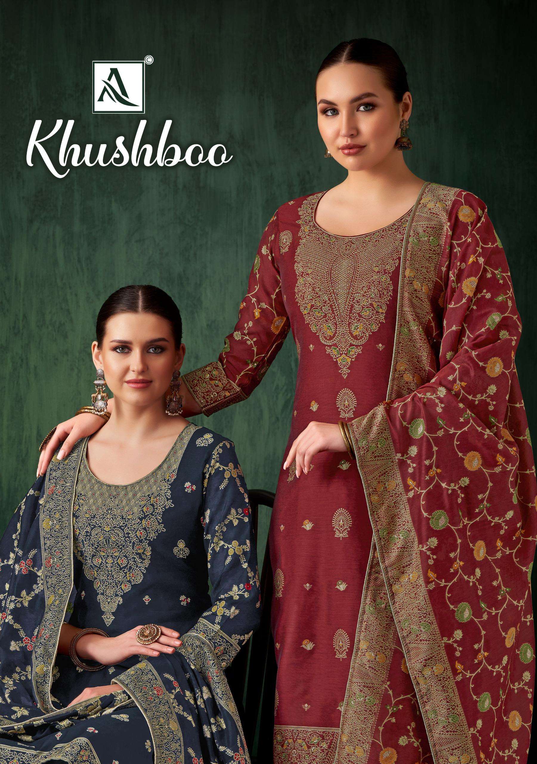 ALOK SUITS KHUSHBOO JACQUARD DESIGNER WORK LADIES SUIT
