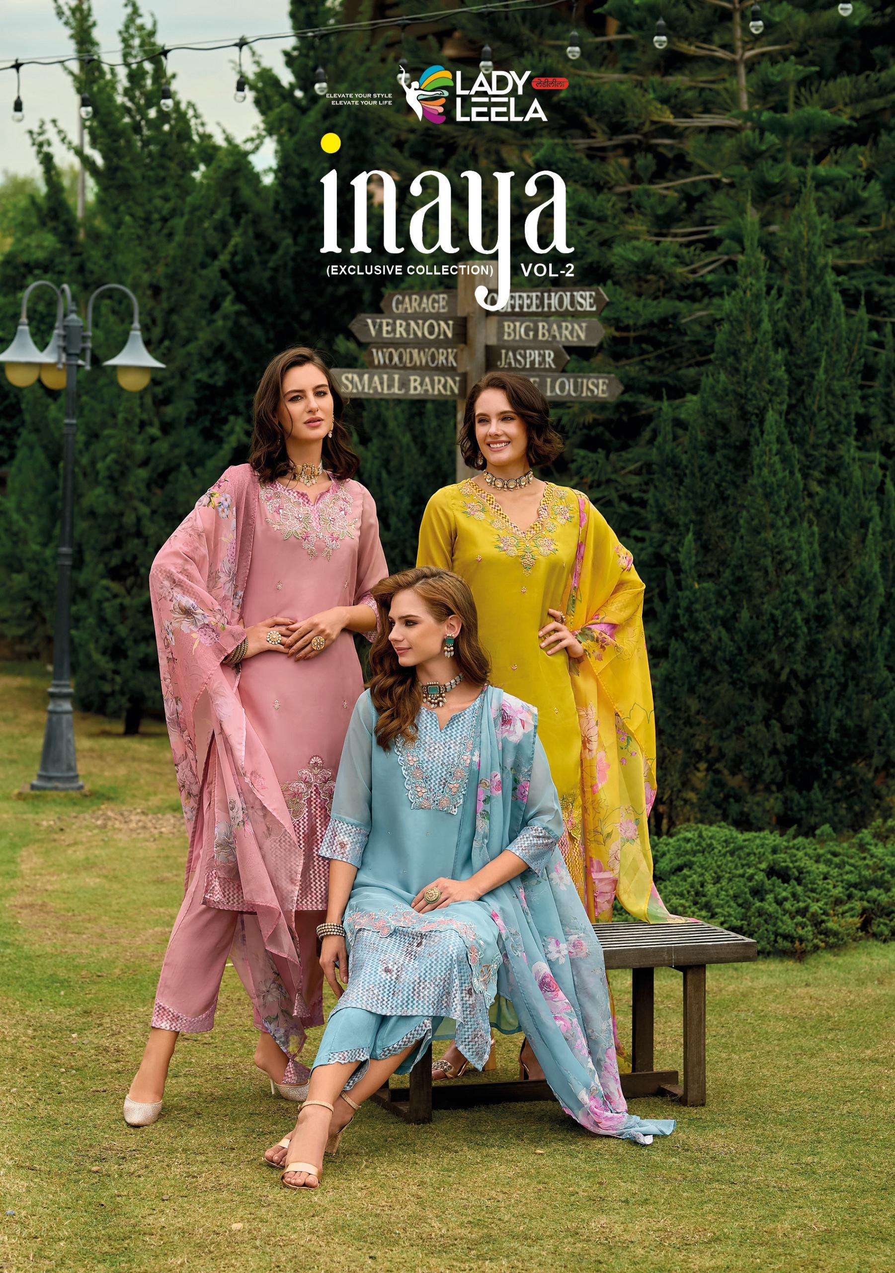  LADY LEELA INAYA VOL 2 ORGANZA BEAUTIFUL LADIES SUIT