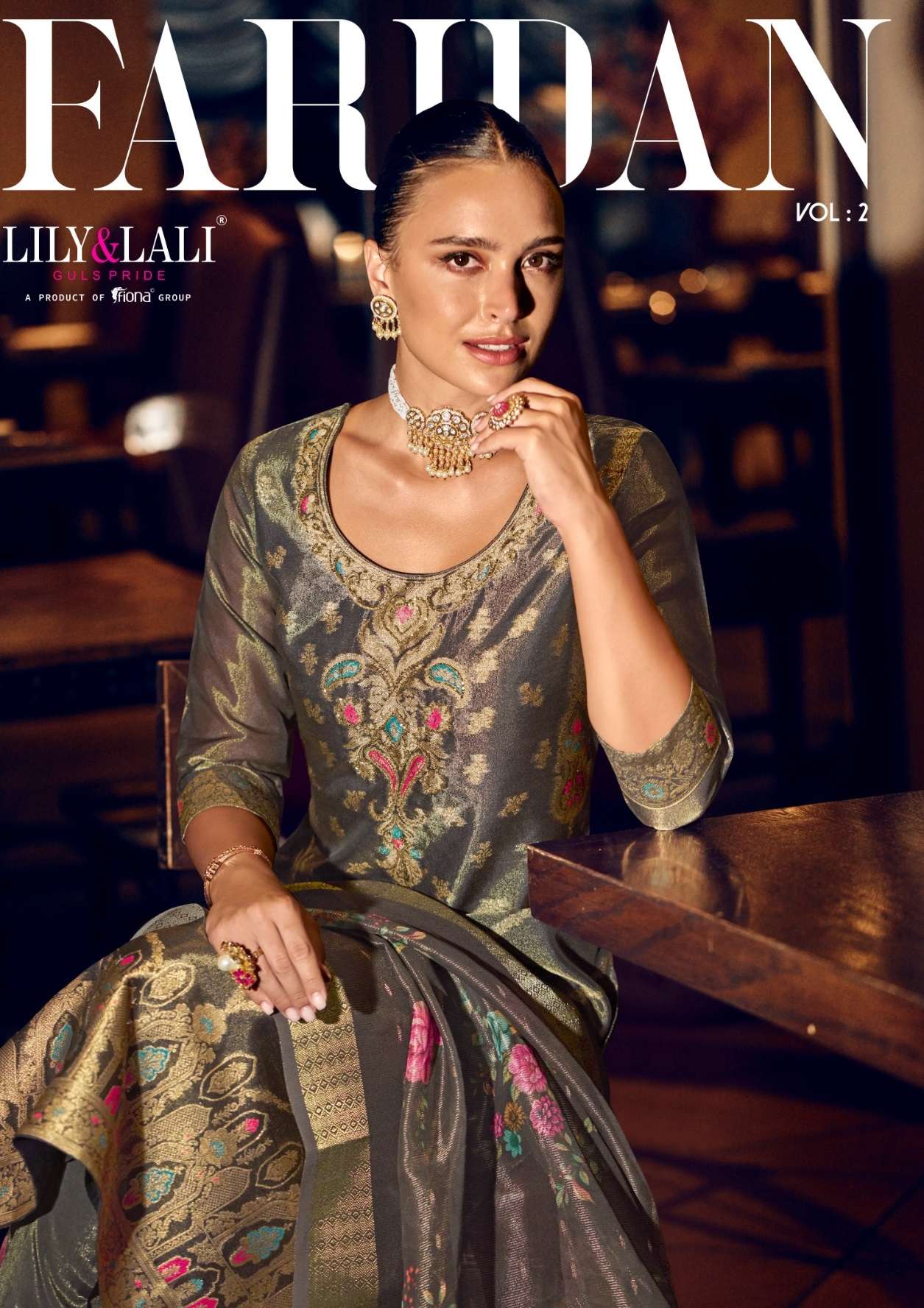 LILY AND LALI FARIDAN VOL 2 SIMER JACQUARD DESIGNER LADIES SUIT