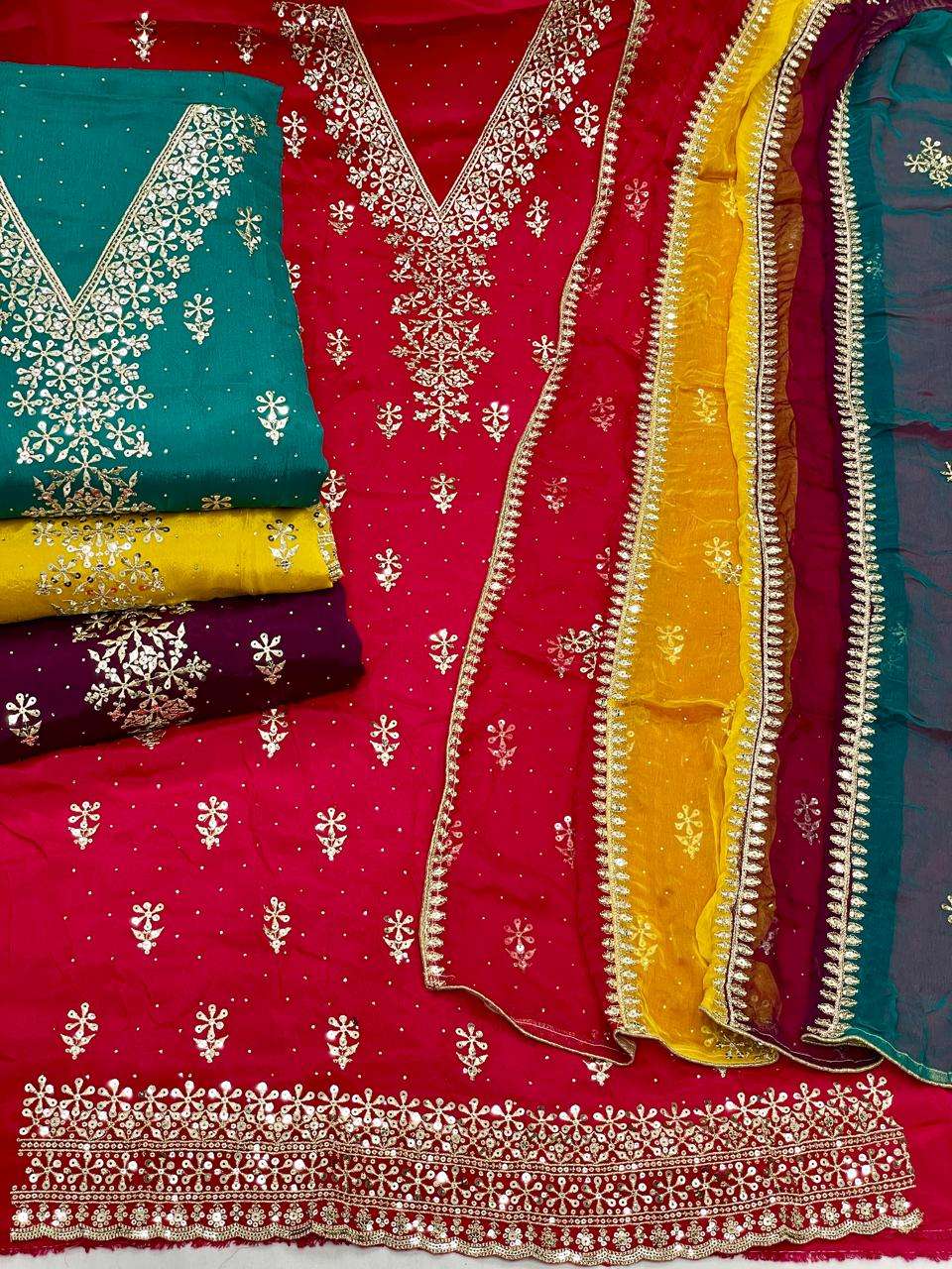MF RANGILA HEAVY EMBROIDERY WORK FESTIVE WEAR LADIES SUIT
