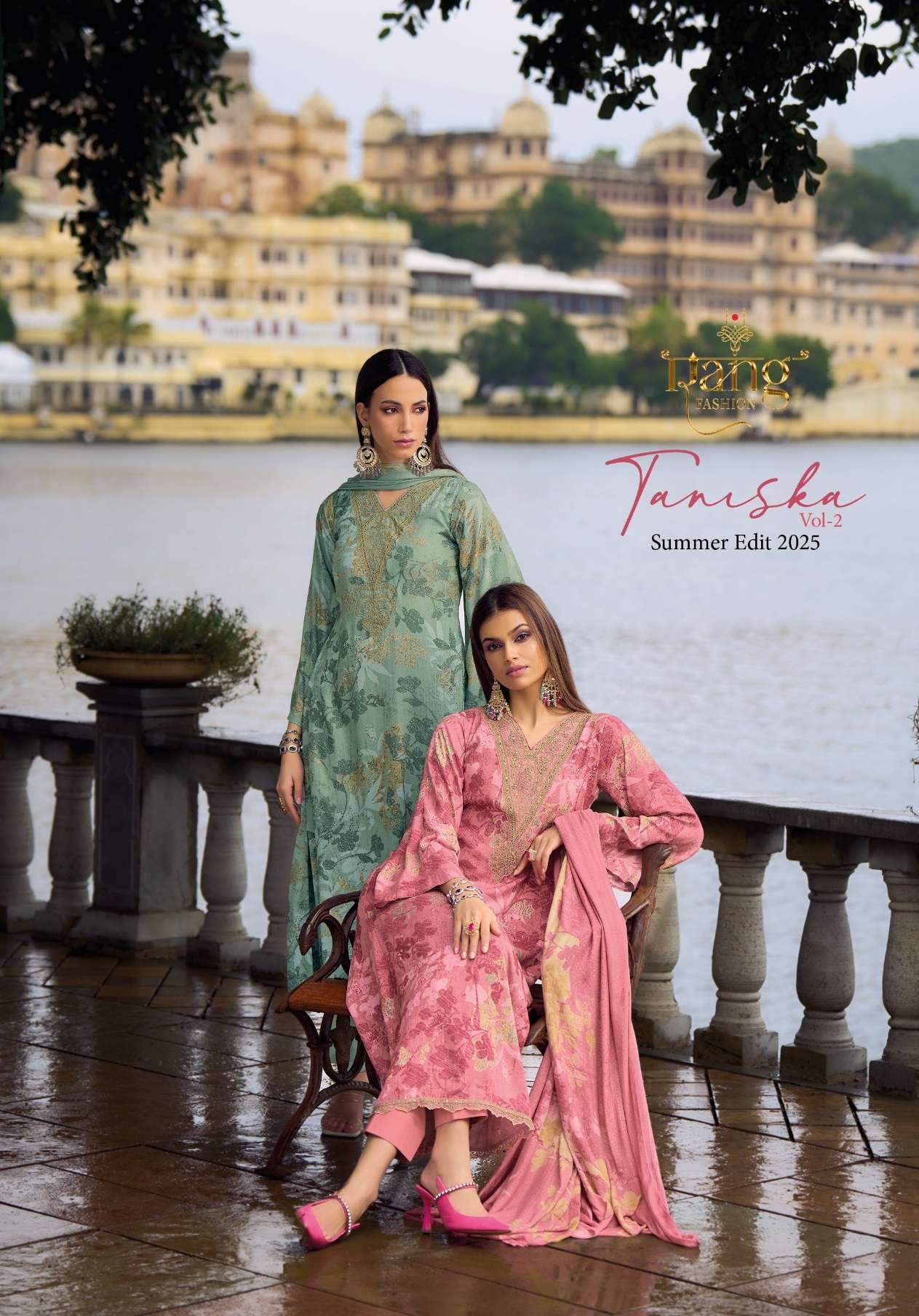 RANG FASHION TANISHKA VOL 2 VISCOSE DIGITAL PRINT WITH FANCY WORK SUIT