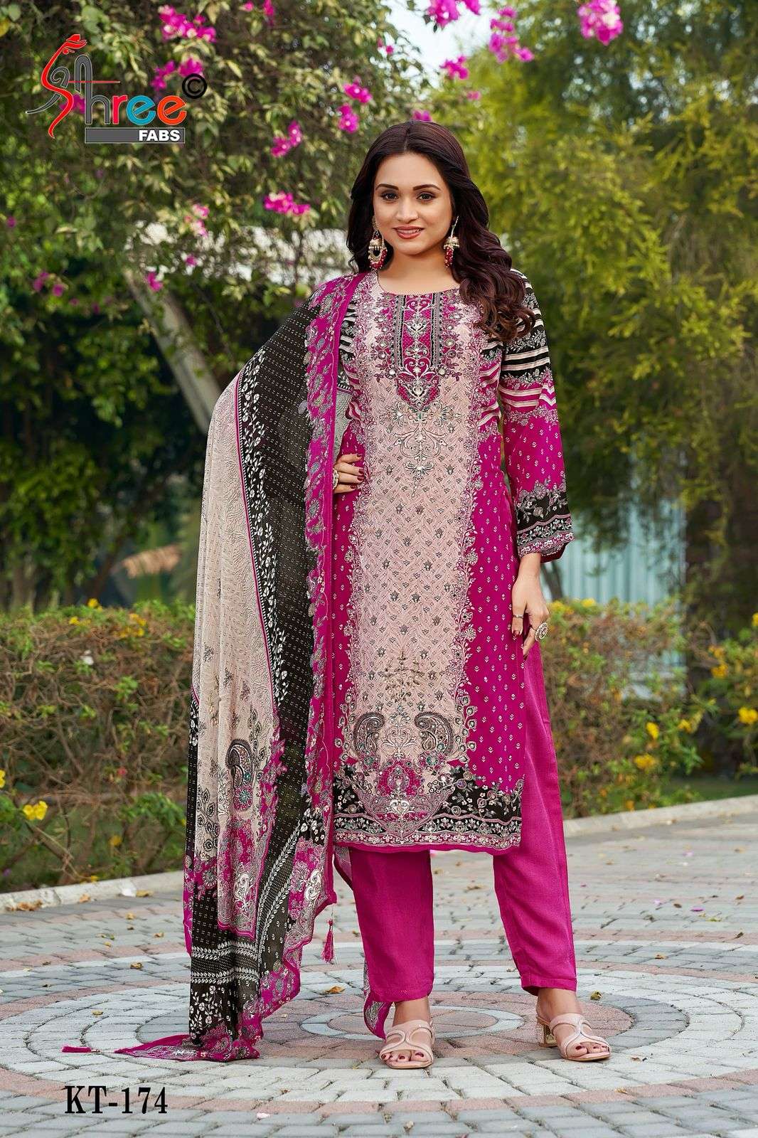 SHREE FABS KT 174 VISCOSE HEAVY DESIGNER WORK PAKISTANI SUIT