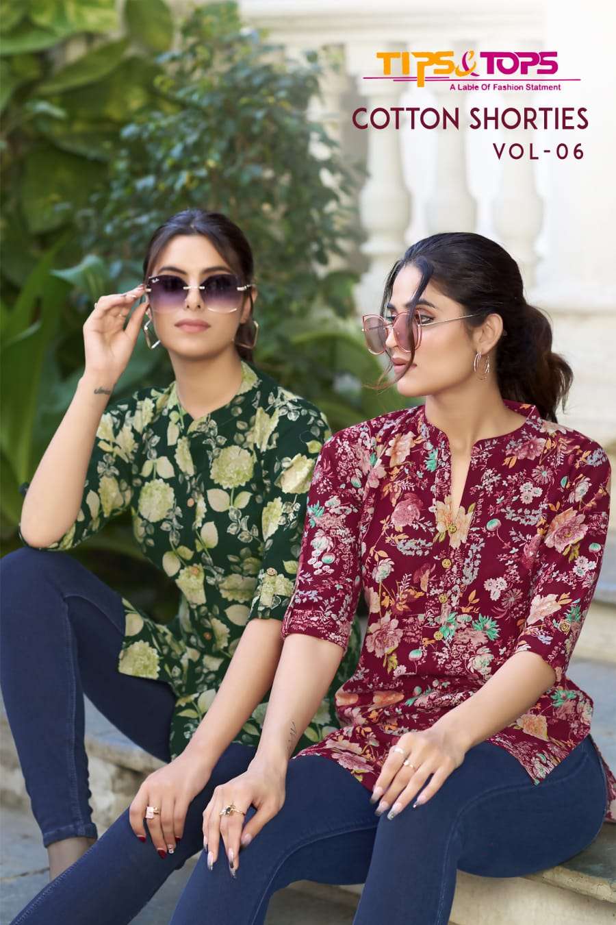 TIPS AND TOPS COTTON SHORTIES VOL 6 COTTON PRINT FANCY TOP
