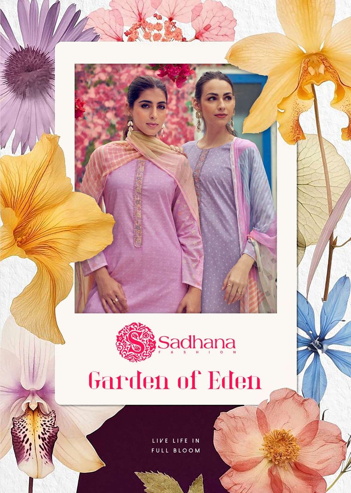 SADHANA FASHION GARDEN OF EDEN LAWN COTTON DIGITAL PRINT WITH WORK SUIT
