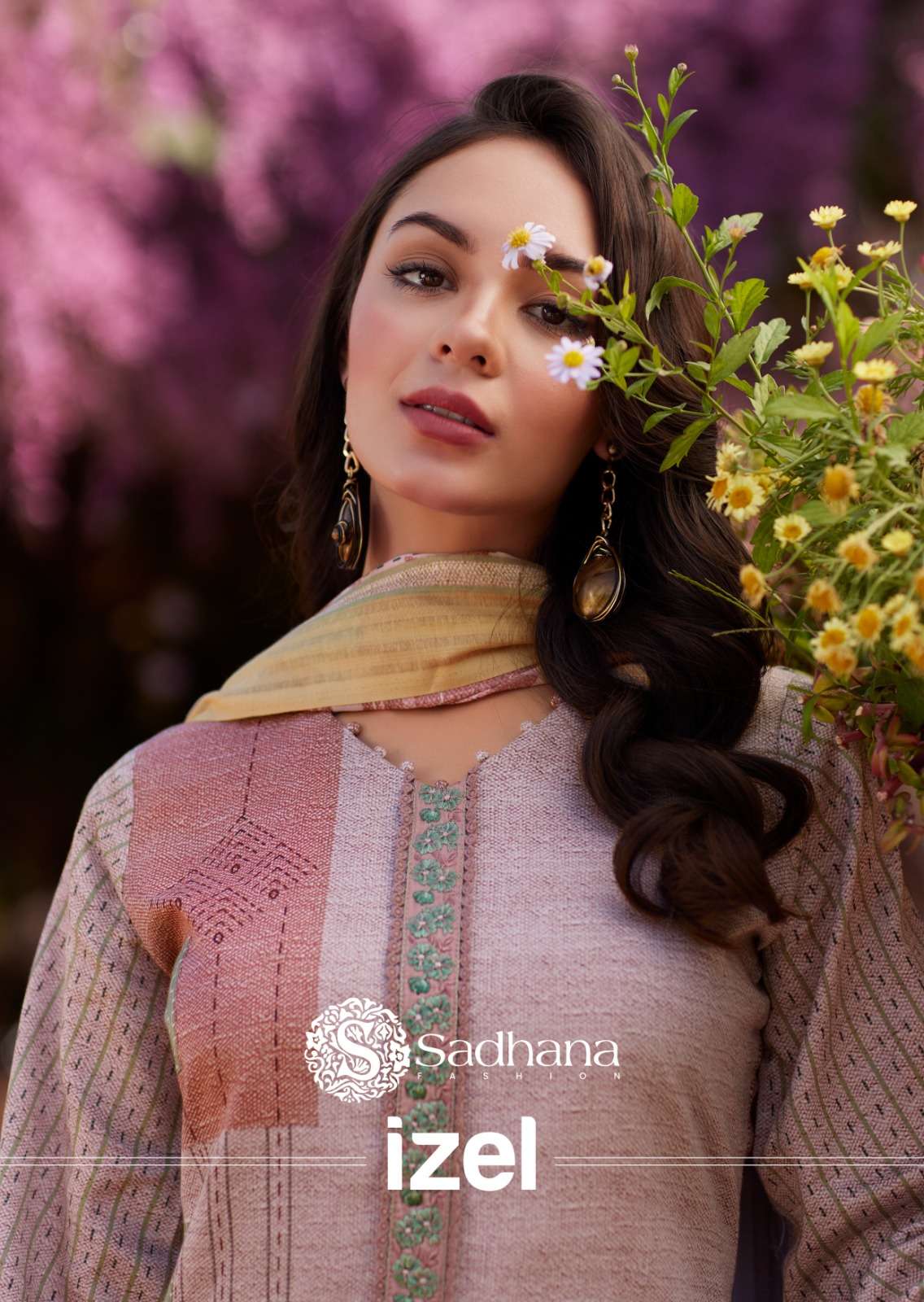 SADHANA FASHION IZEL JAM COTTON DIGITAL PRINT WITH FANCY WORK SUIT