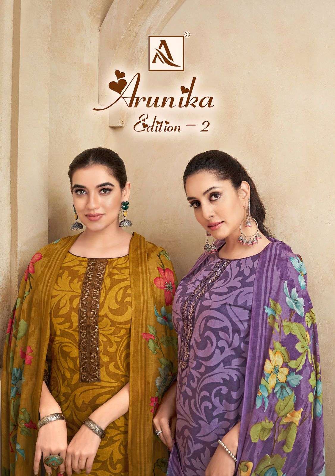 ALOK SUITS ARUNIKA EDITION 2 COTTON PRINT WITH FANCY WORK SUIT