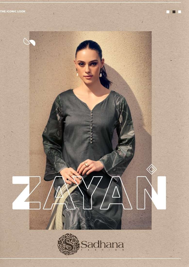 SADHANA FASHION ZAYAN JAM COTTON DIGITAL PRINT WITH FANCY WORK SUIT