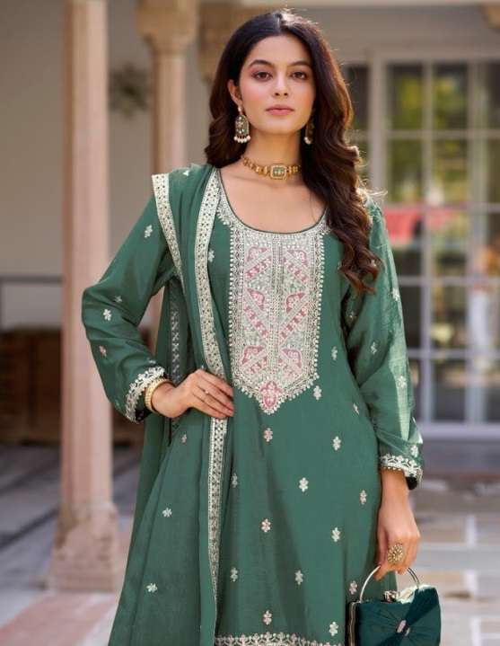 ZIANA D NO 11061 HEAVY DESIGNER PARTY WEAR LADIES SUIT
