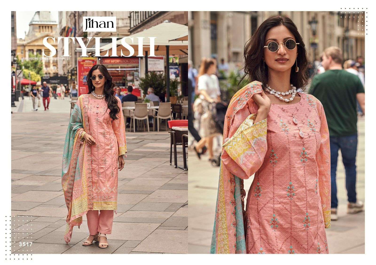 JIHAN BIN SAEED VOL 14 READY MADE LAWN COLLECTION LAWN COTTON SUIT