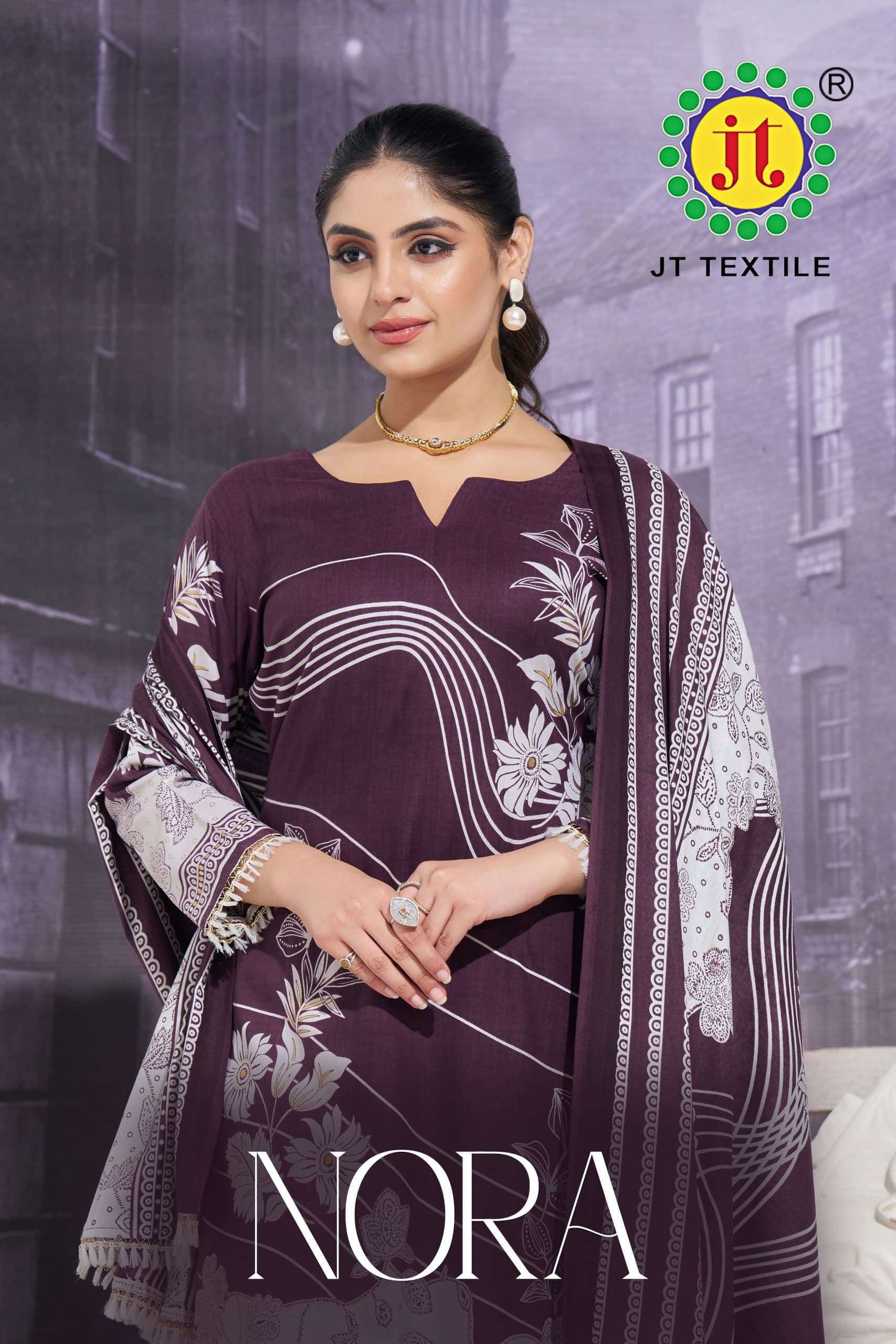 JT NORA RAYON PRINTED FABRIC SALWAR SUIT