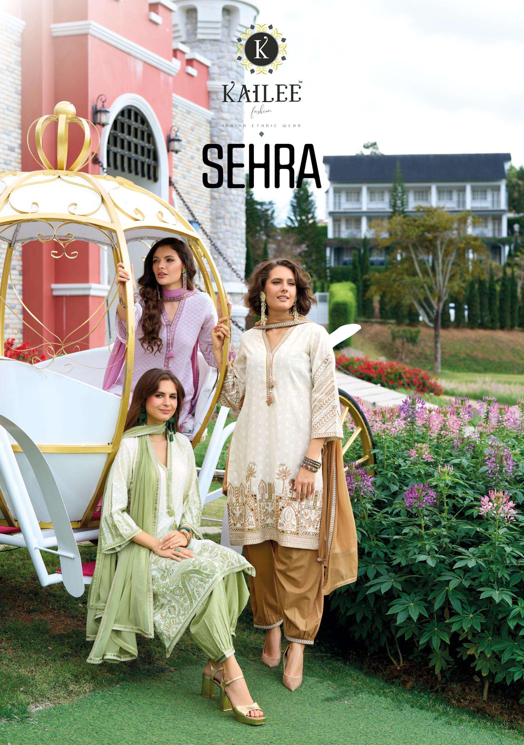 KAILEE FASHION SEHRA COTTON BEAUTIFUL DESIGNER LOOK LADIES SUIT