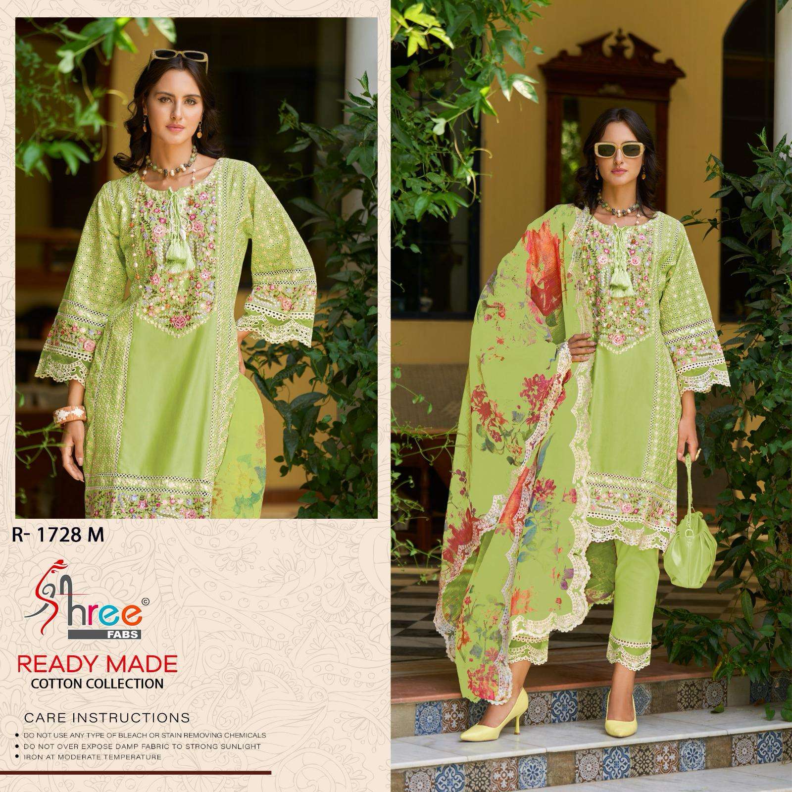 SHREE FABS R 1728 COTTON EMBROIDERED PAKISTANI SUIT
