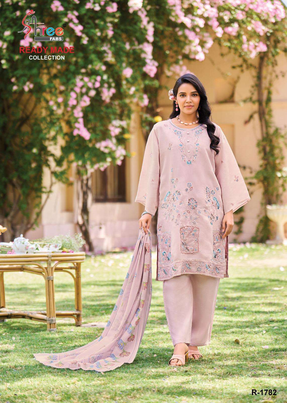 SHREE FABS R 1782 COTTON HEAVY EMBROIDERD PAKISTANI SUIT