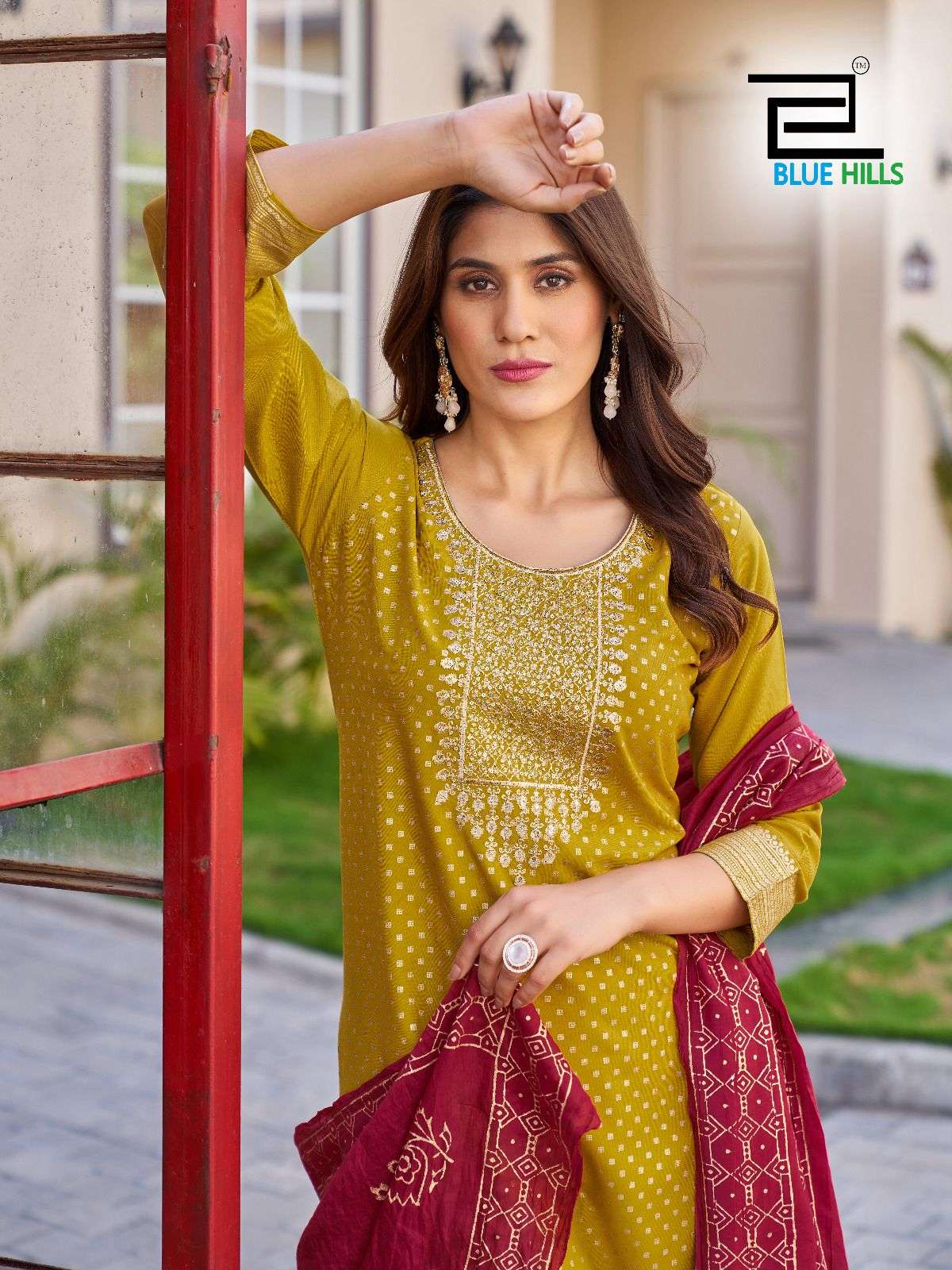 BLUE HILS LIBAAS 2.0 RAYON FANCY EMBROIDERIES KURTI COMBO SET