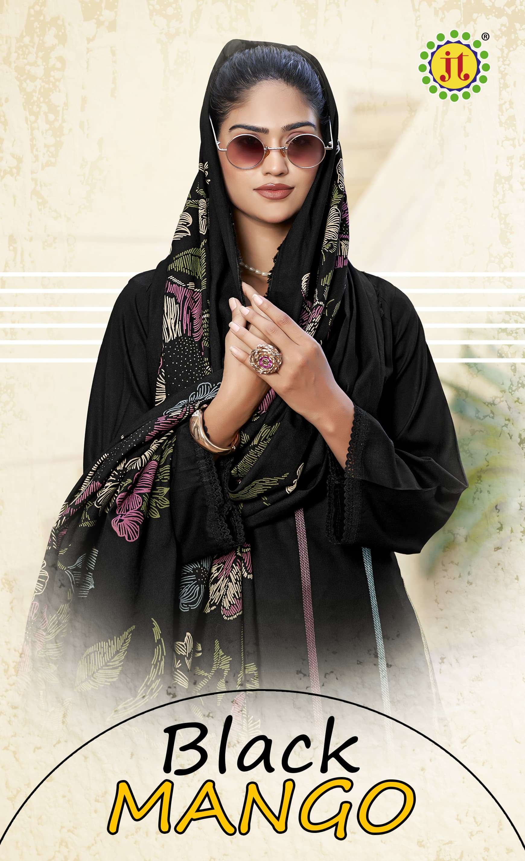JT BLACK MANGO VOL 1 RAYON FANCY WORKS LADIES SALWAR SUIT