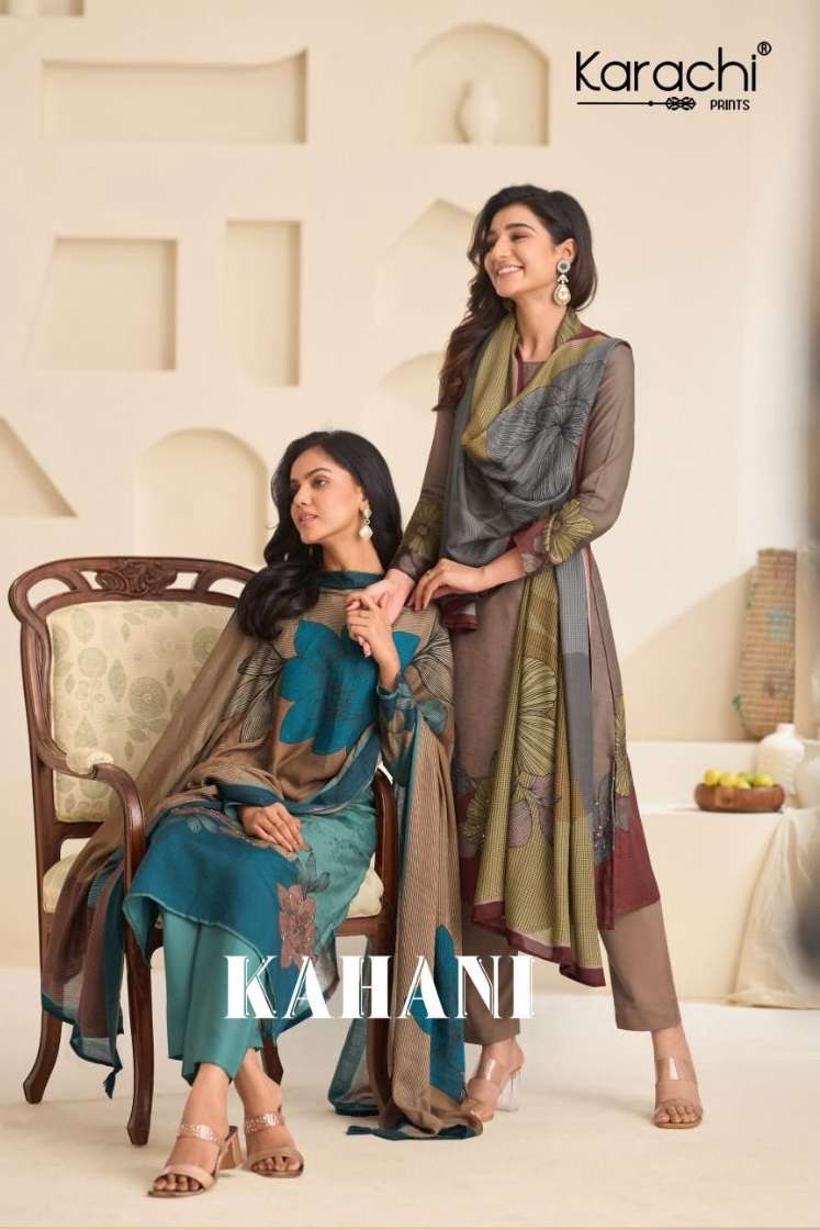 KARACHI PRINTS KAHANI VISCOSE DIGITAL PRINT WITH EMBROIDERY SUIT