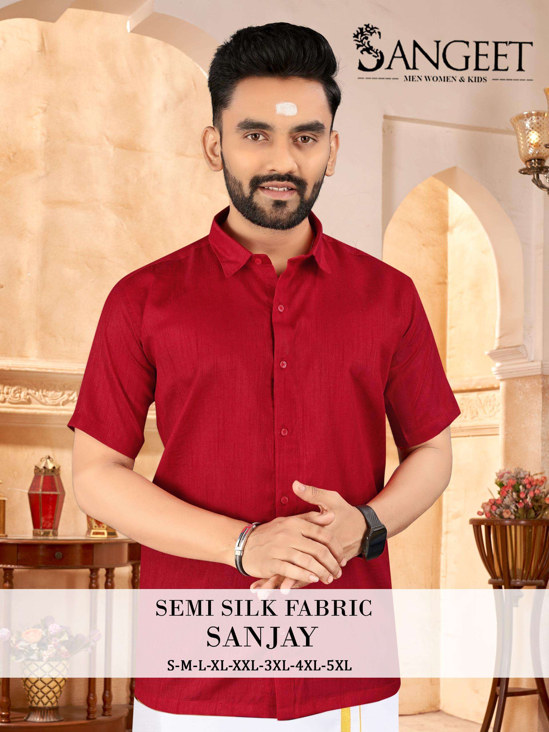 SANGEET SANJAY SILK FANCY MENS WEAR SHORT KURTA 