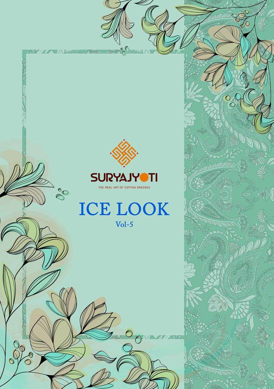 SURYAJYOTI ICE LOOK VOL 5 COTTON PRINTED SUIT