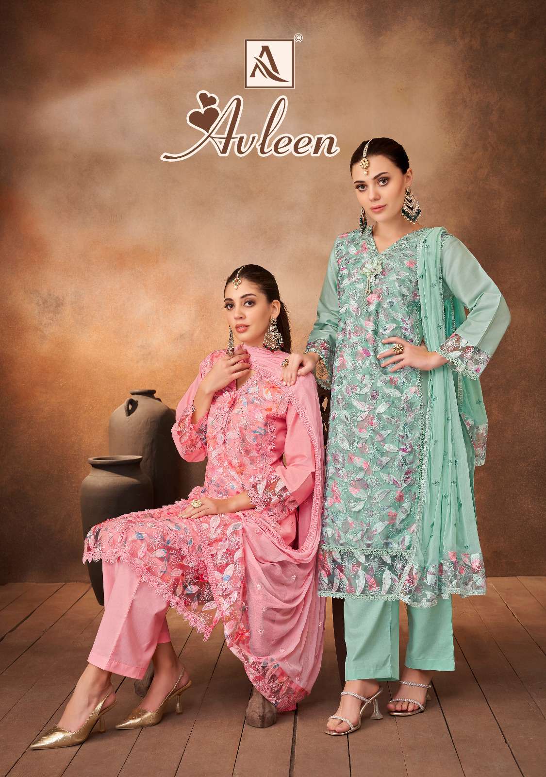 ALOK SUITS AVLEEN JAM COTTON PRINT WITH FANCY EMBROIDERY WORK SUIT