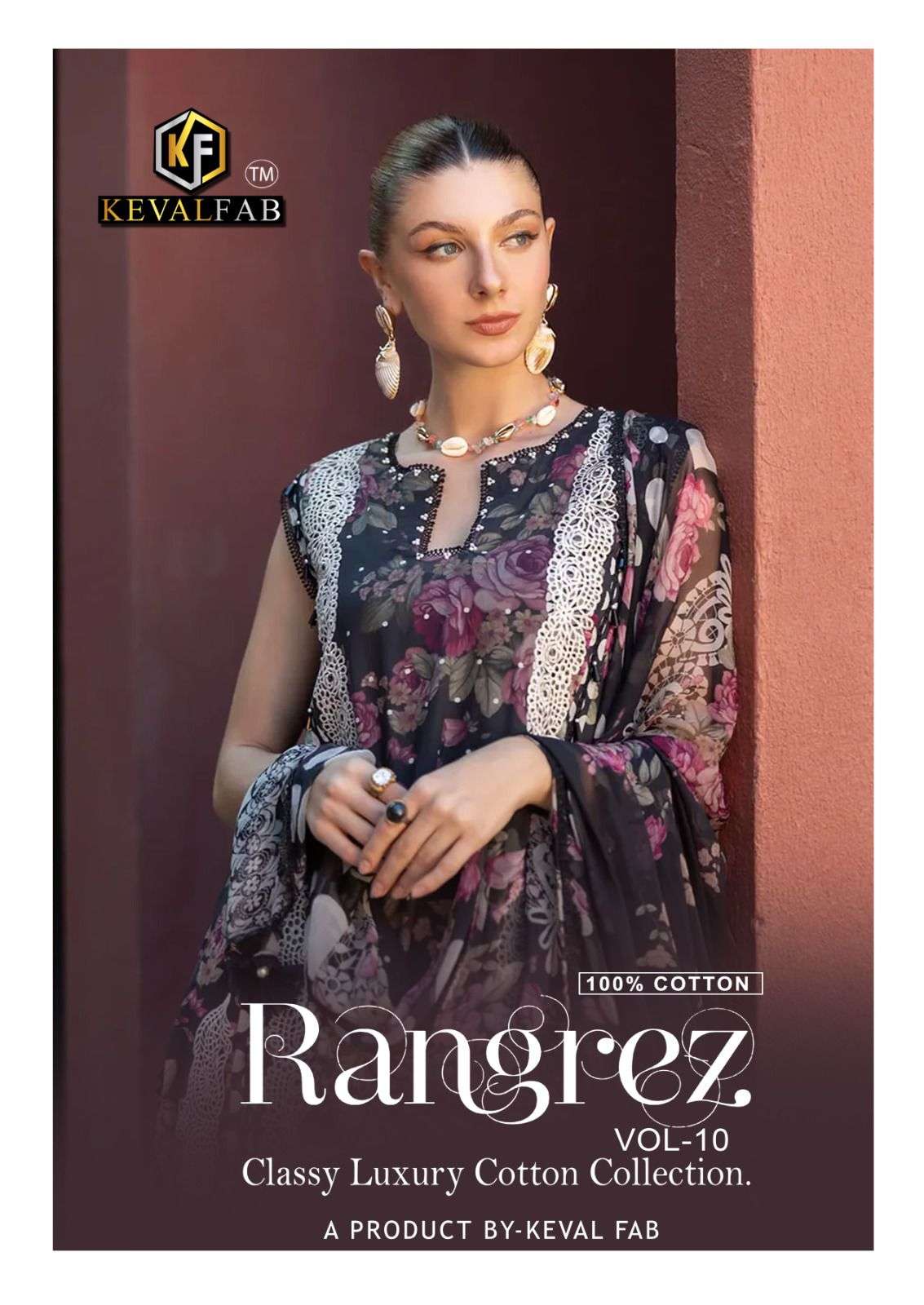 KEVAL FAB RANGREZ VOL 10 COTTON DIGITAL PRINT SALWAR SUIT