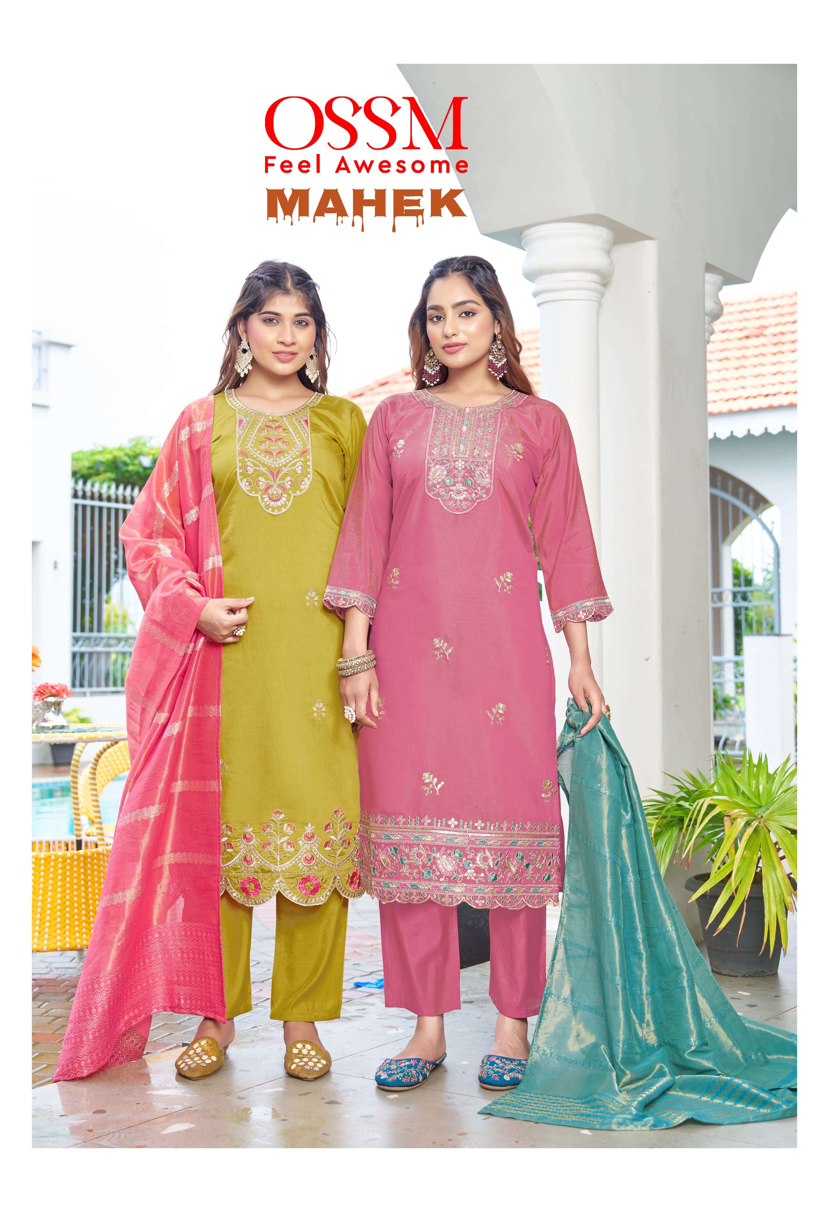 OSSM MAHEK EMBROIDERY DESIGNER READY MADE LADIES SUIT