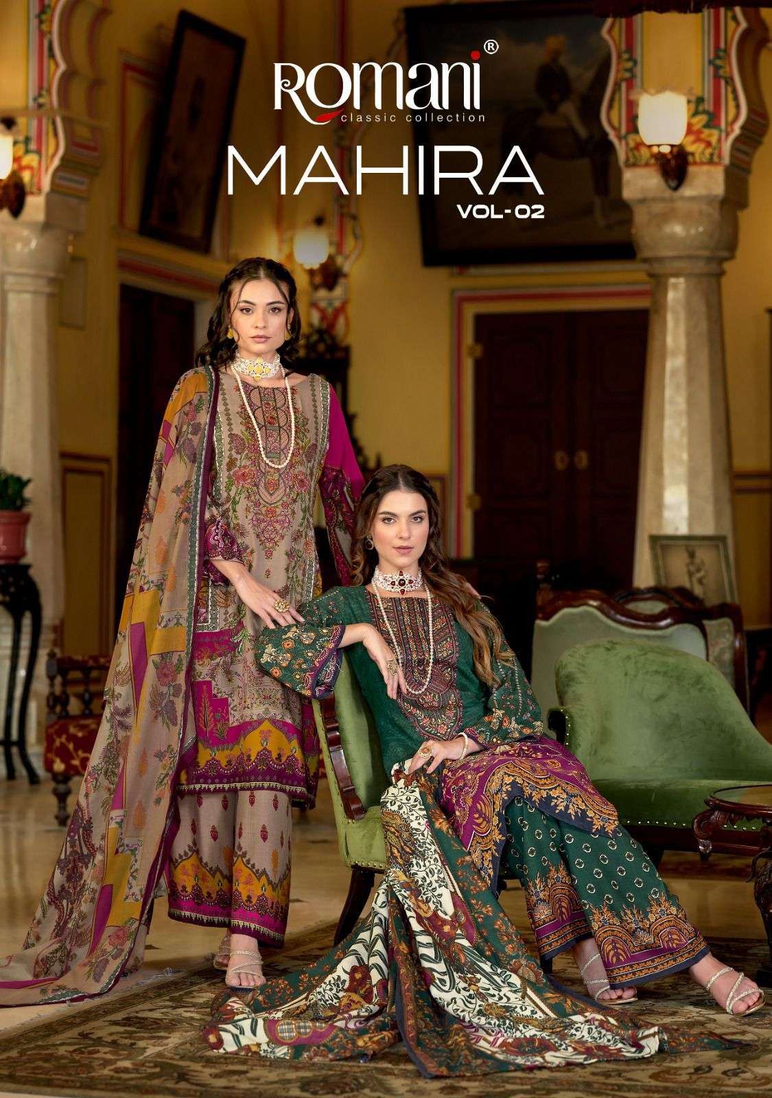 ROMANI MAHIRA VOL 2 COTTON DIGITAL PRINTS WITH FANCY WORKS SUIT