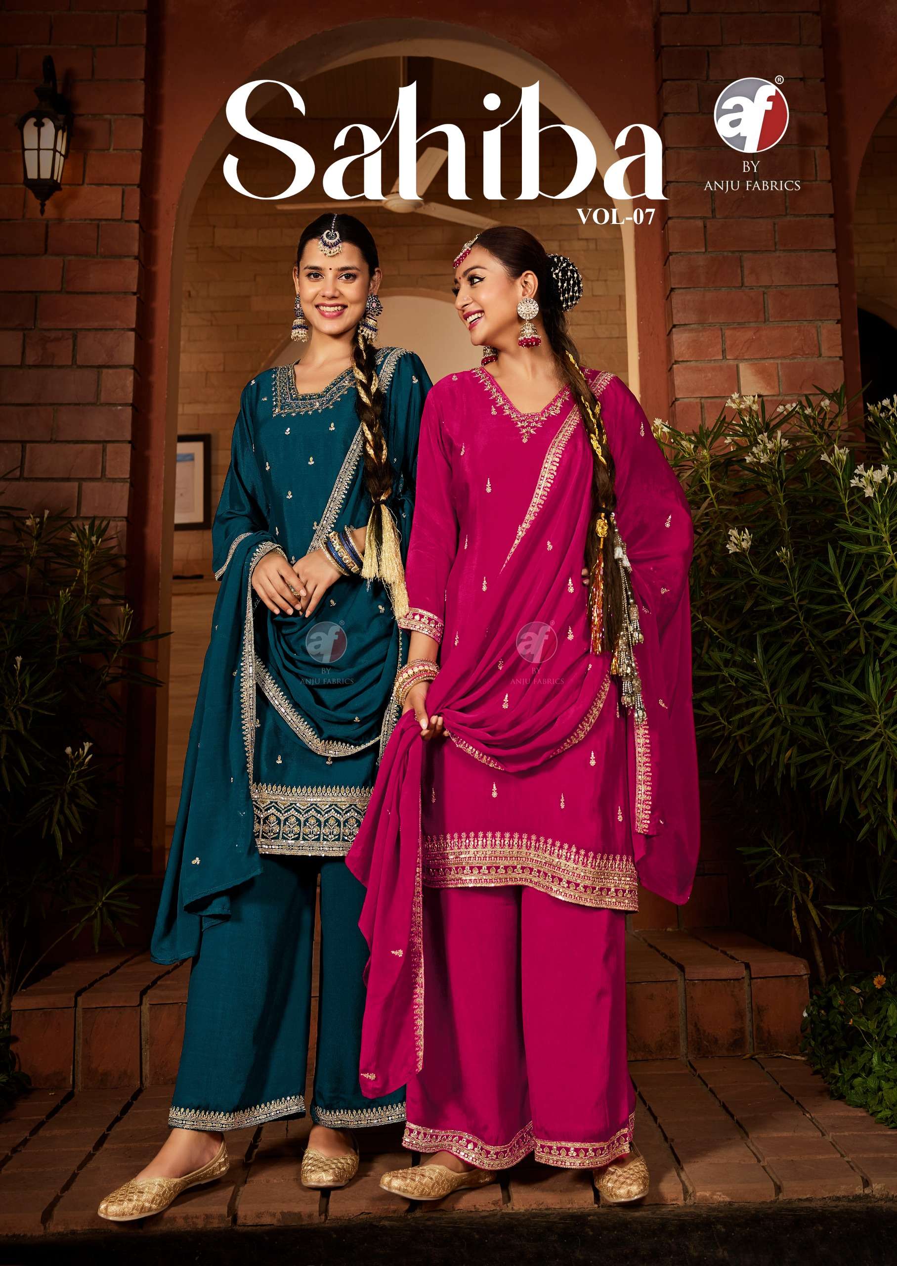 ANJU FABRICS  SAHIBA VOL 7 HEAVY DESIGNER LOOK PARTY WEAR LADIES SUIT
