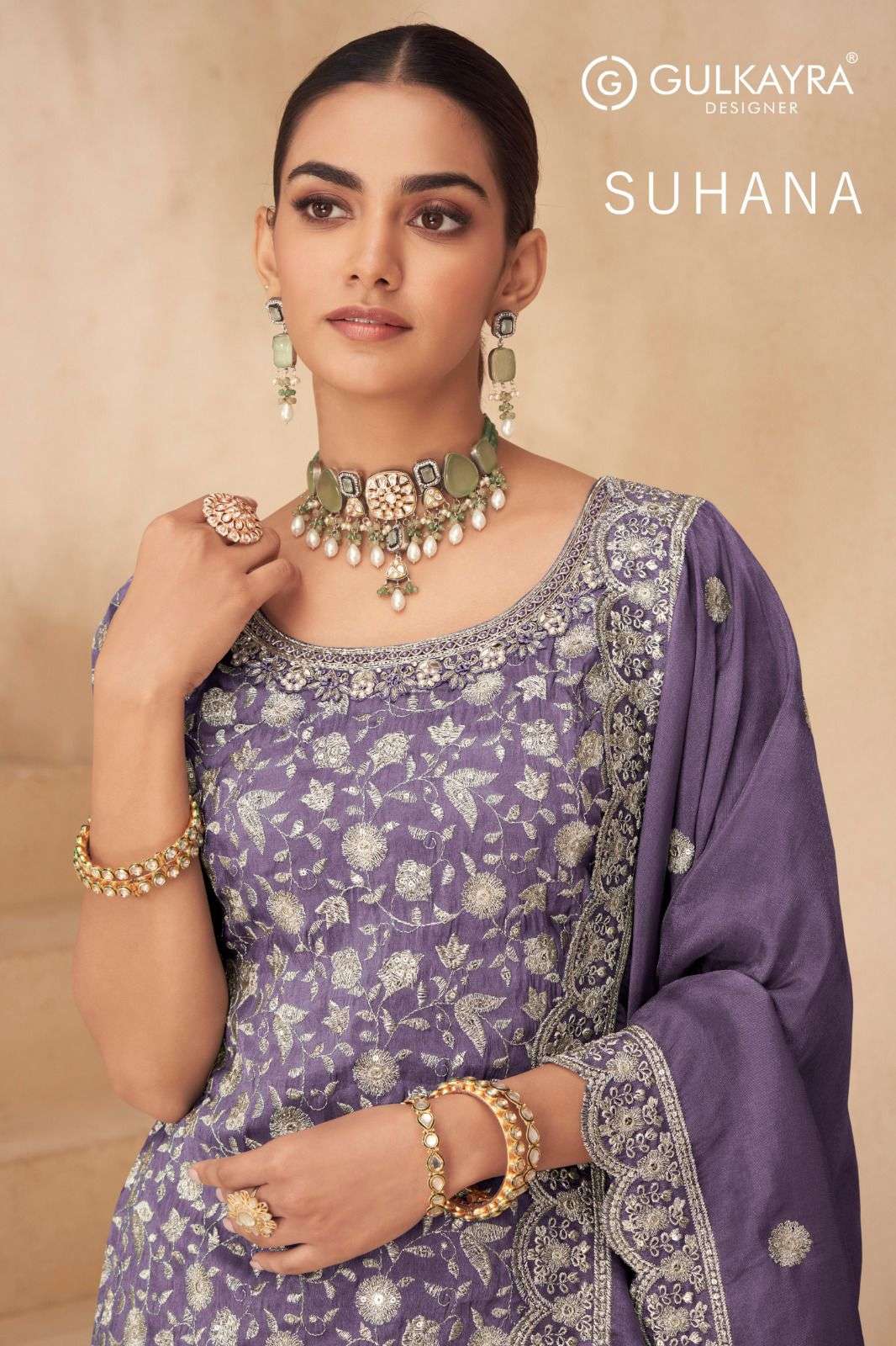 GULKAYRA DESIGNER SUHANA SIMER FABRIC HEAVY DESIGNER WEDDING WEAR DRESS
