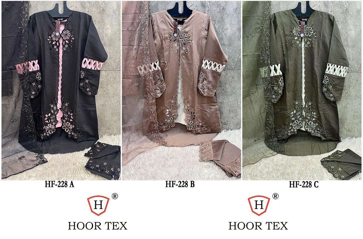 HOOR TEX DESIGN NO - HF 228 ABC CRISTAL VISCOSE READYMADE SUIT 