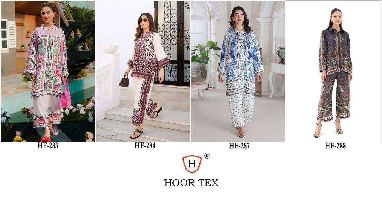 HOOR TEX DESIGN NO -  IMPORTED COTTON PRINTED PAKISTANI CO-ORDSET