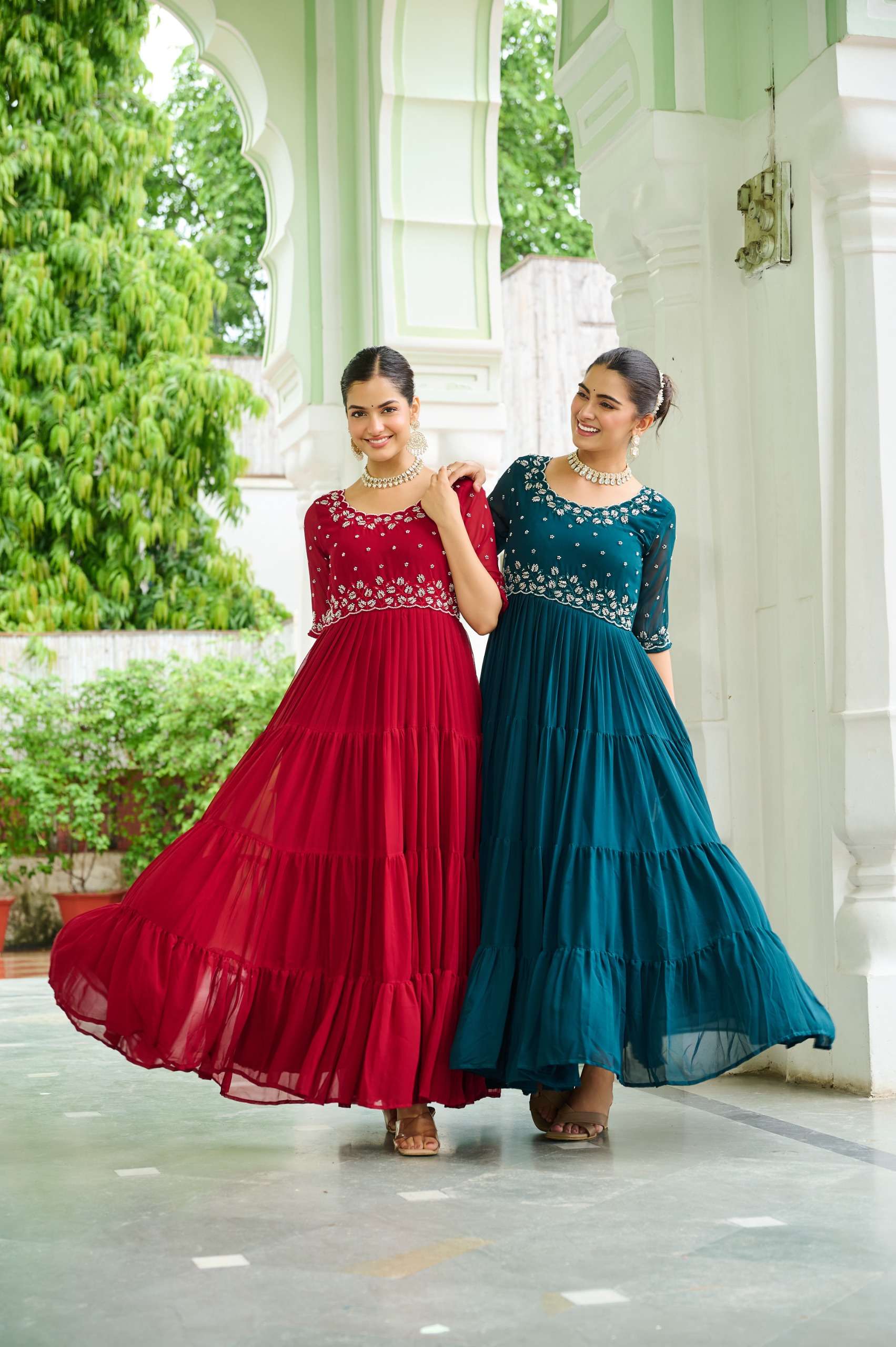 KA 1112 VOL 2 GEORGETTE PREETY LOOK DESIGNER LADIES GOWN