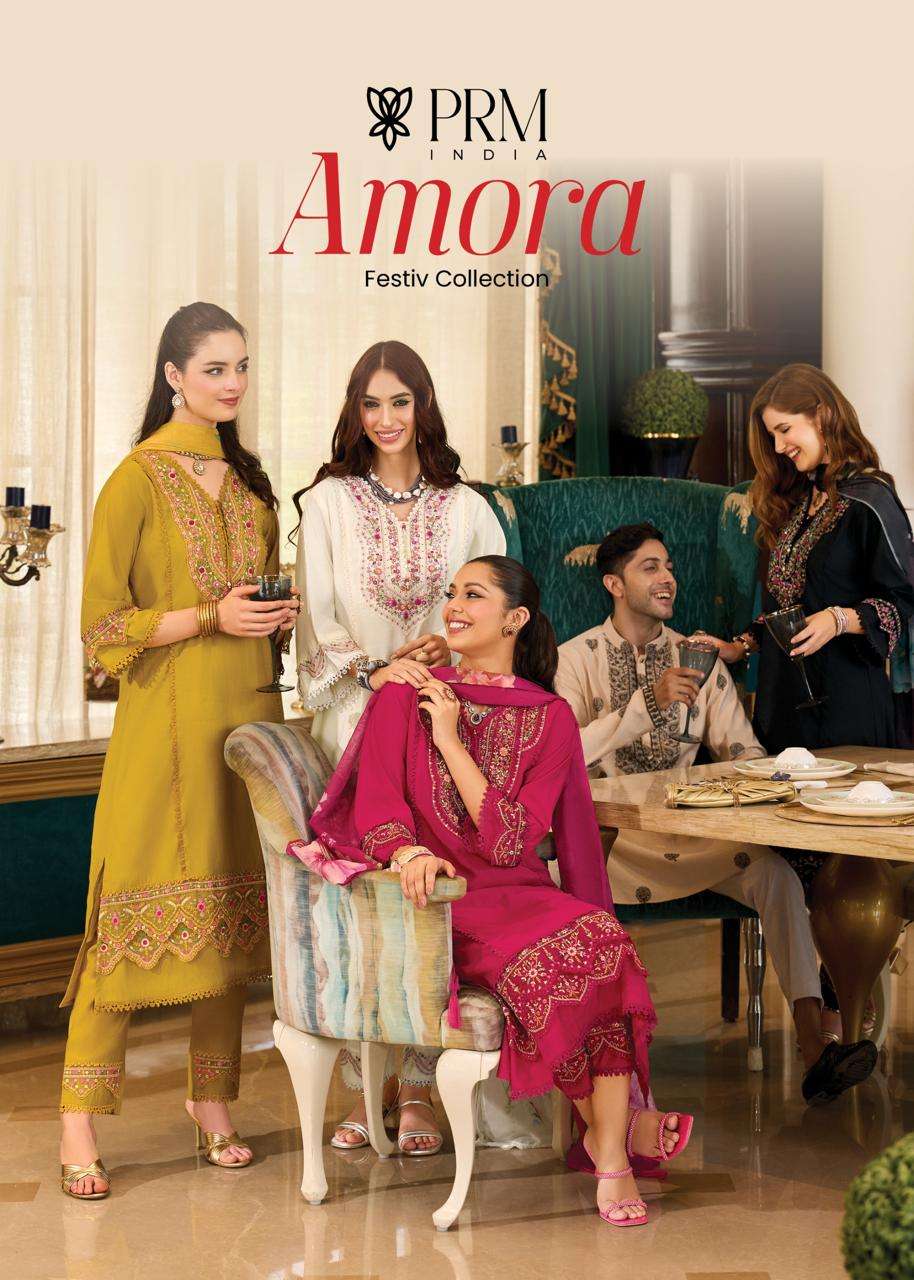 PRM INDIA AMORO SILK BEAUTIFUL DESIGNER LOOK READY MADE LADIES SUIT