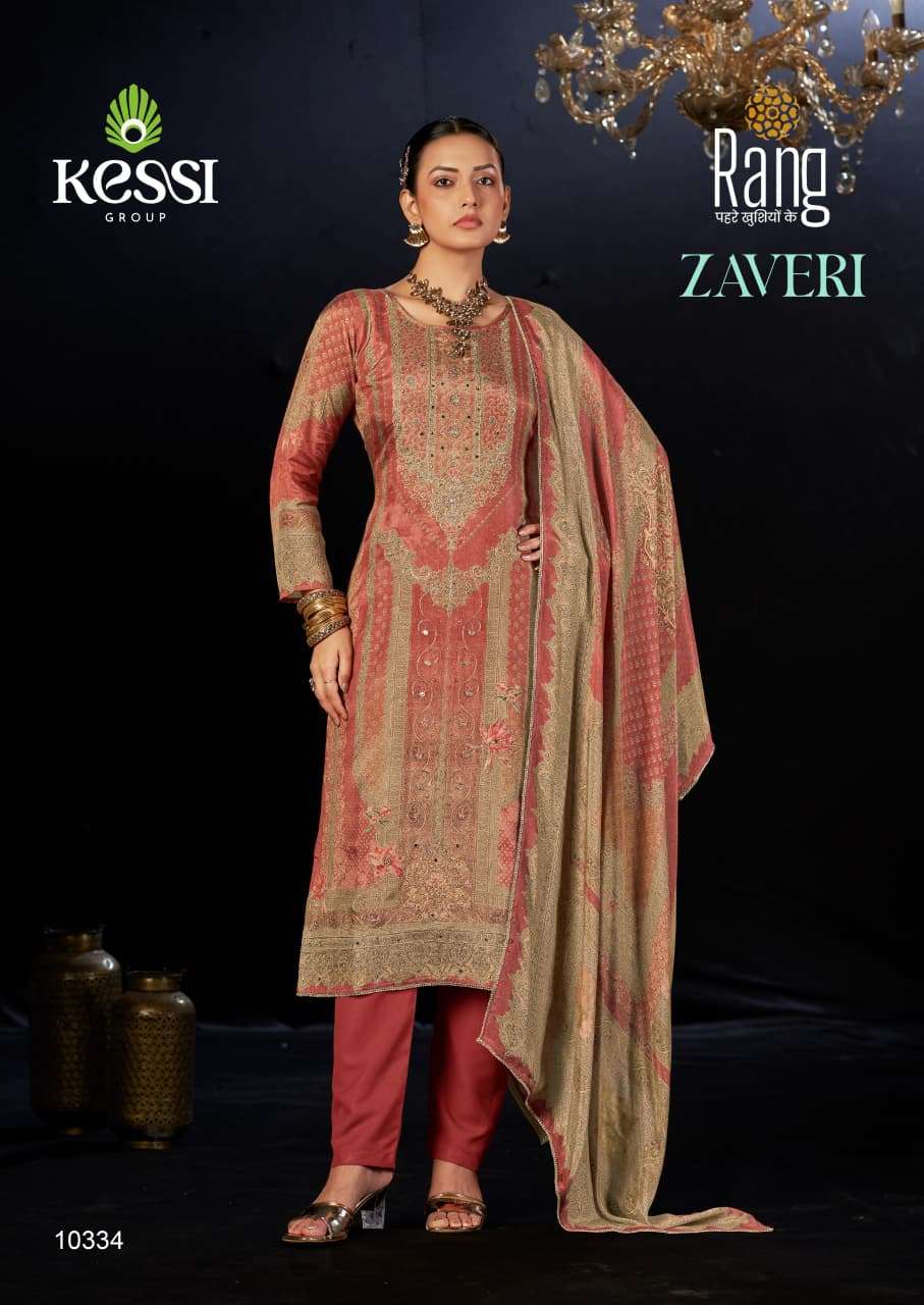  RANG ZAVERI MUSLIN DIGITAL PRINT WITH FANCY WORK LADIES SUIT