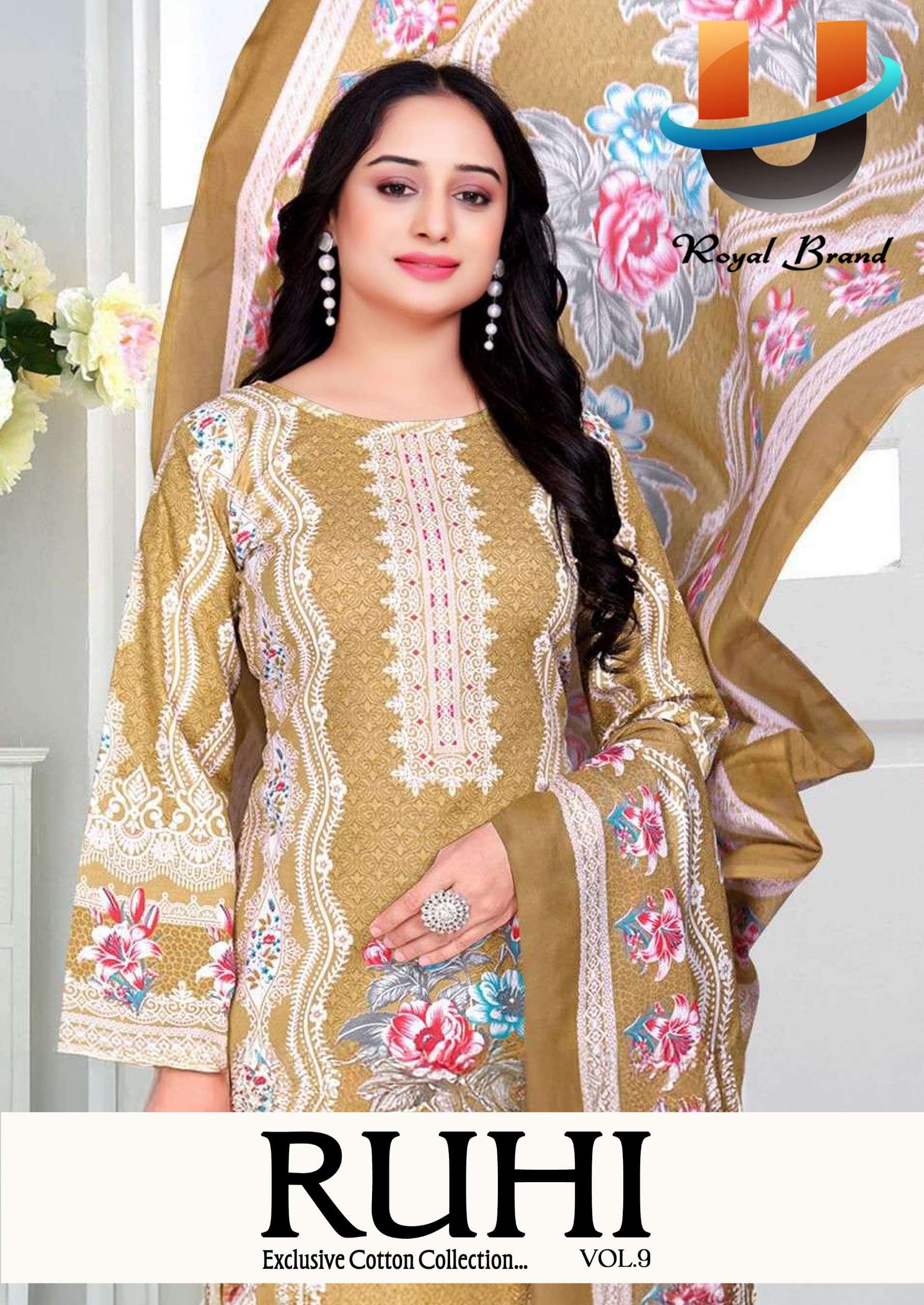 ROYAL BRAND RUHI VOL 9 COTTON DIGITAL PRINTS SALWAR SUIT