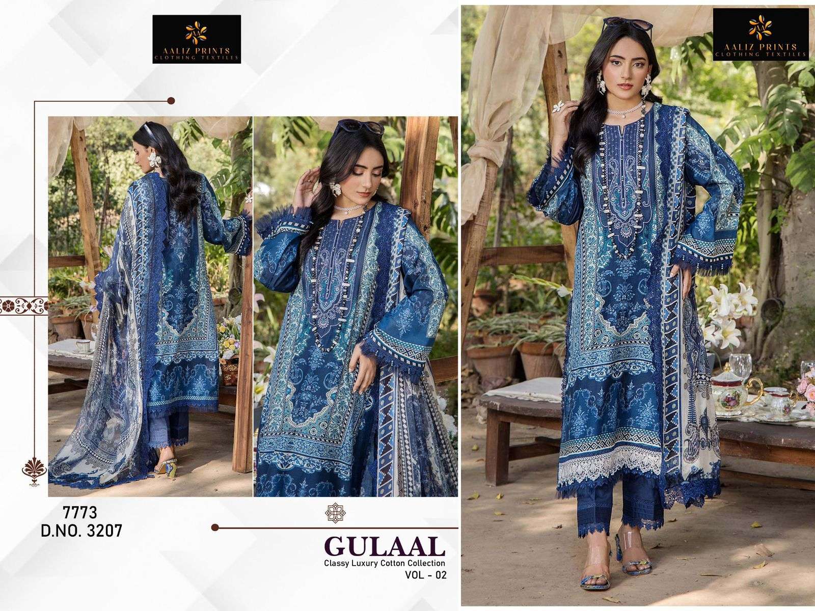 AALIZ PRINTS GULAAL VOL 2 COTTON DIGITAL STYLE PRINT SALWAR SUIT
