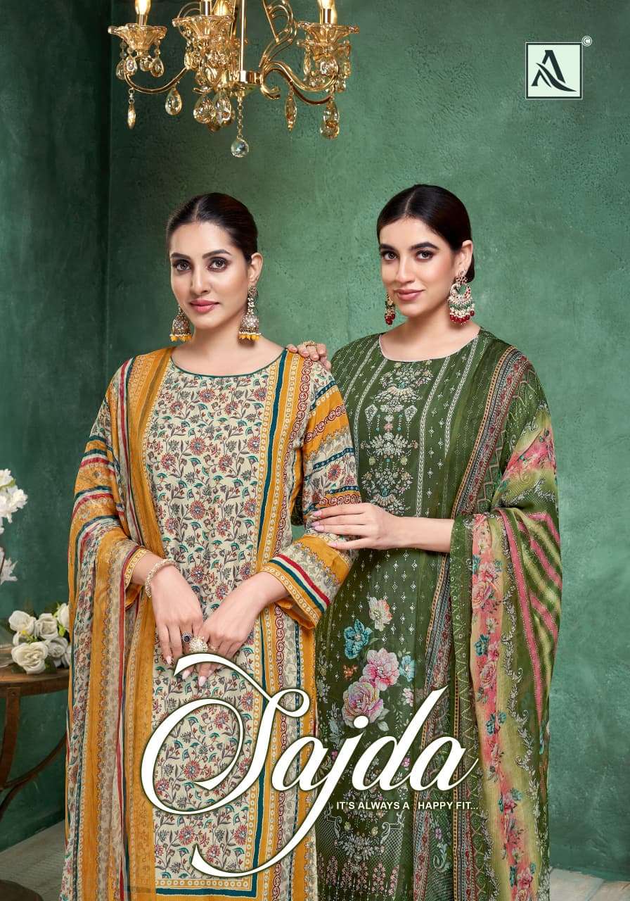 ALOK SUITS SAJDA VISCOSE DIGITAL PRINT WITH FANCY WORK SUIT